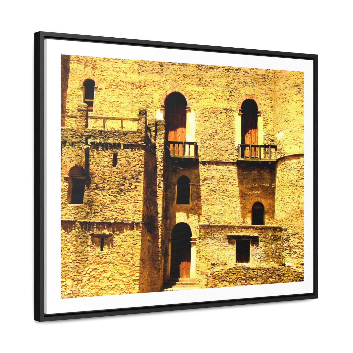 Whispers in Stone - Framed Canvas Photography