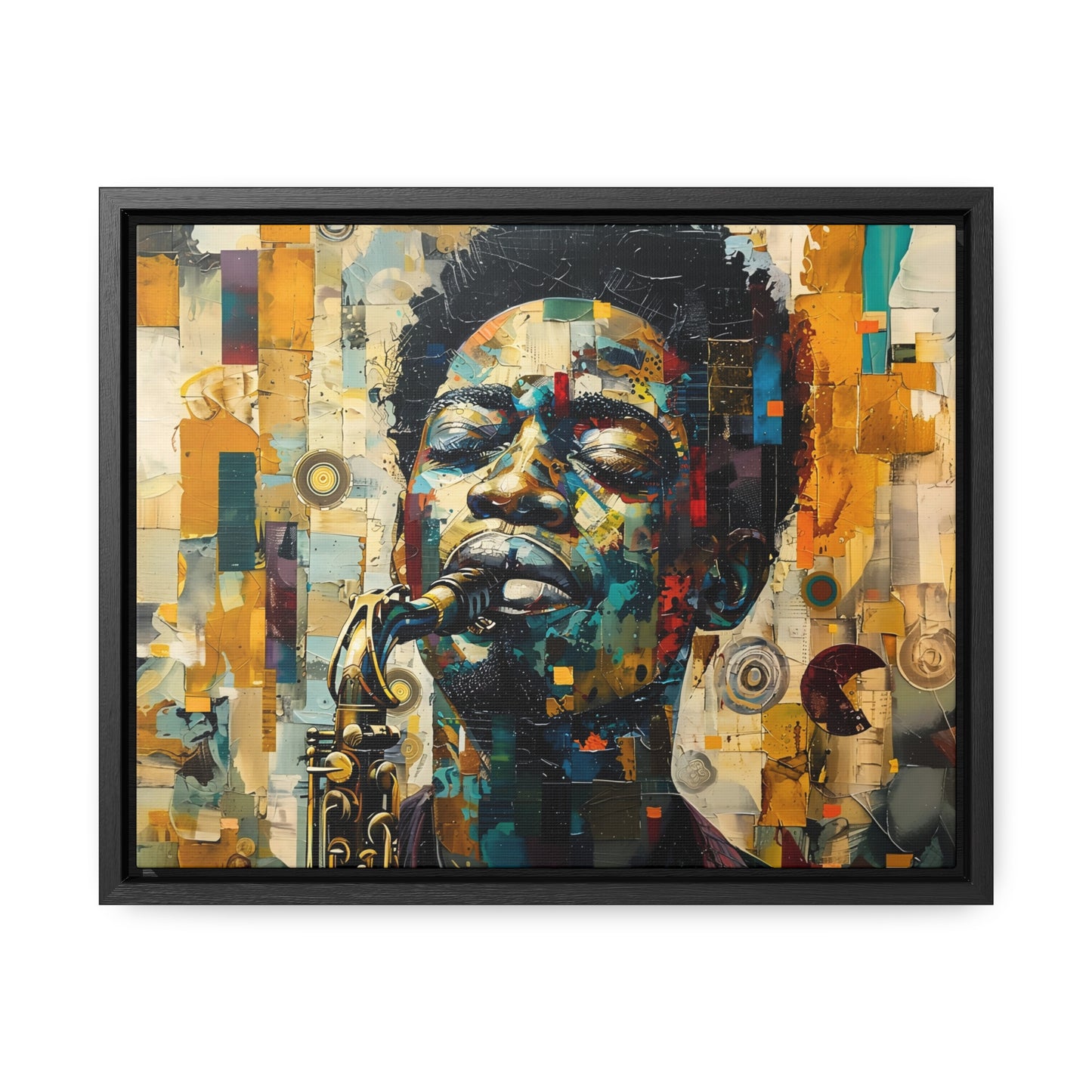 Soul of the Sax - Framed Canvas Wall Art