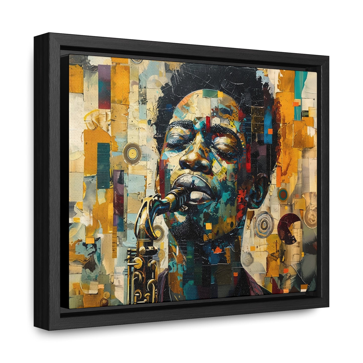 Soul of the Sax - Framed Canvas Wall Art