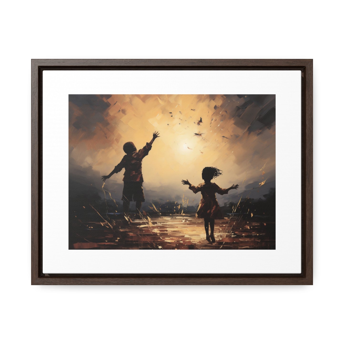 Playing with Light - Framed Canvas Wall Art