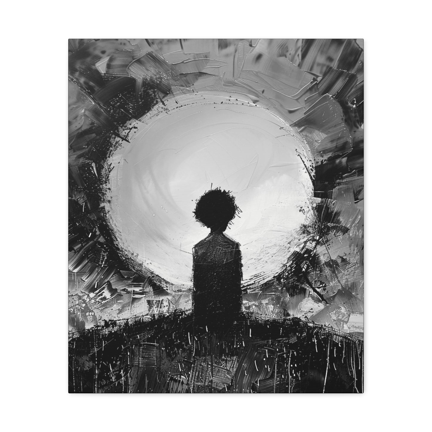 A Dawn of Promise - Canvas b&w Wall Art