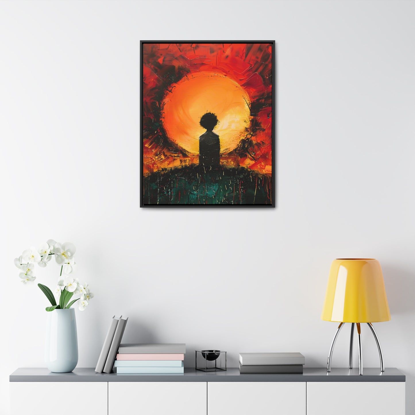 A Dawn of Promise - Framed Canvas Wall Art