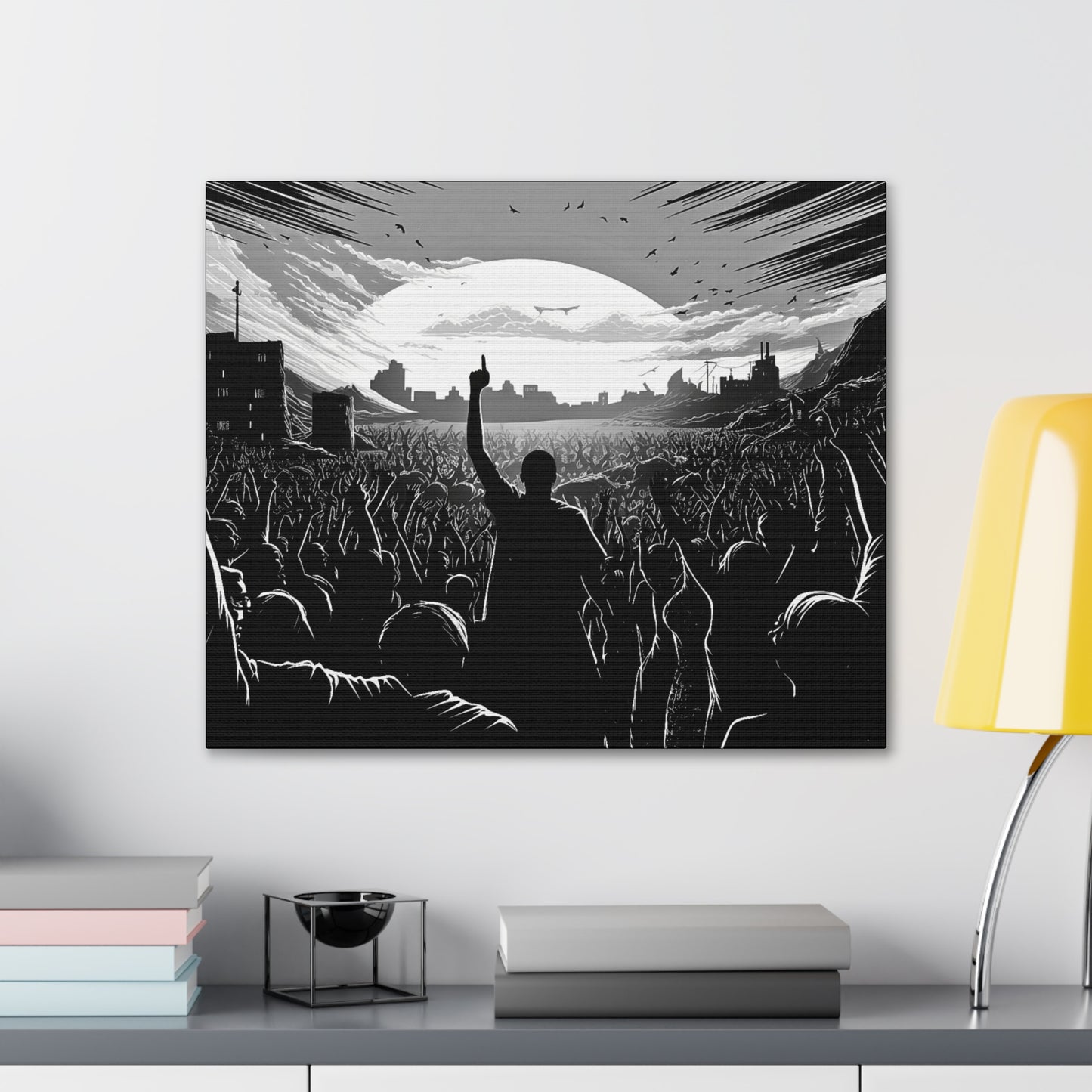 One! - Canvas b&w Wall Art