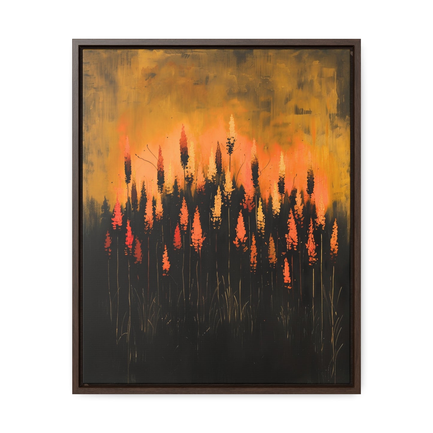 The Calm Before the Bloom - Framed Canvas Wall Art