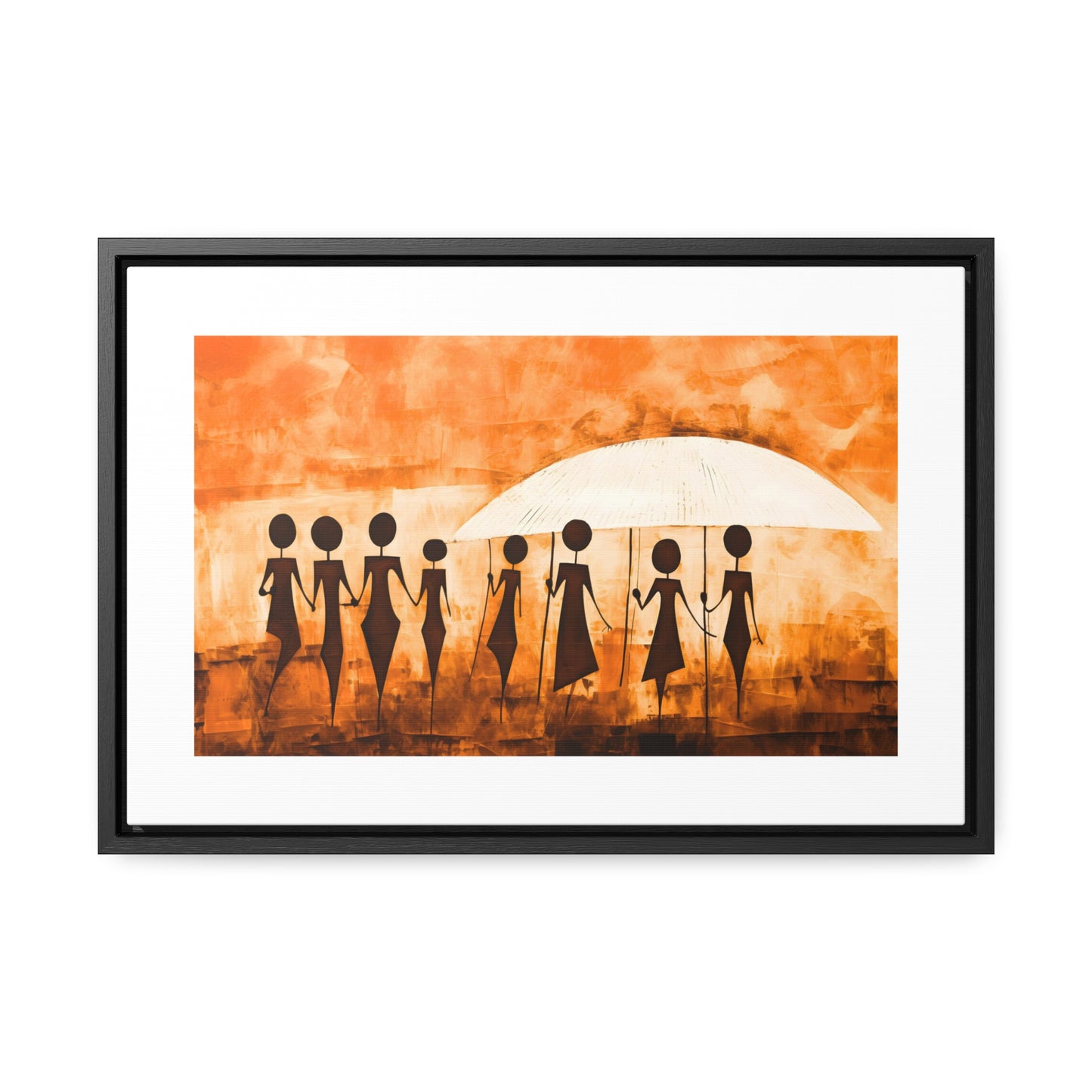 ስንቅ's Divine Design - Framed Canvas Wall Art