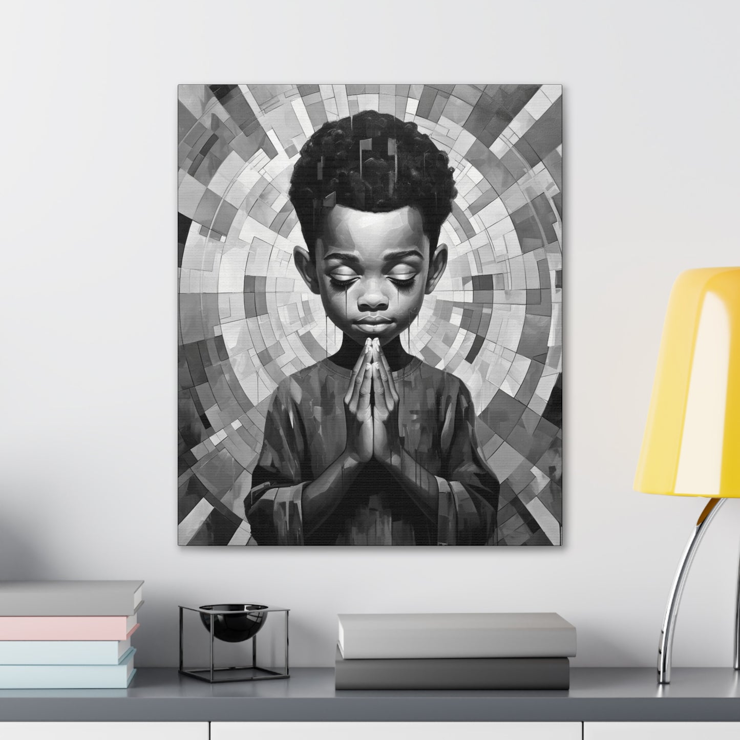 Radiance of Grace - Canvas b&w Wall Art