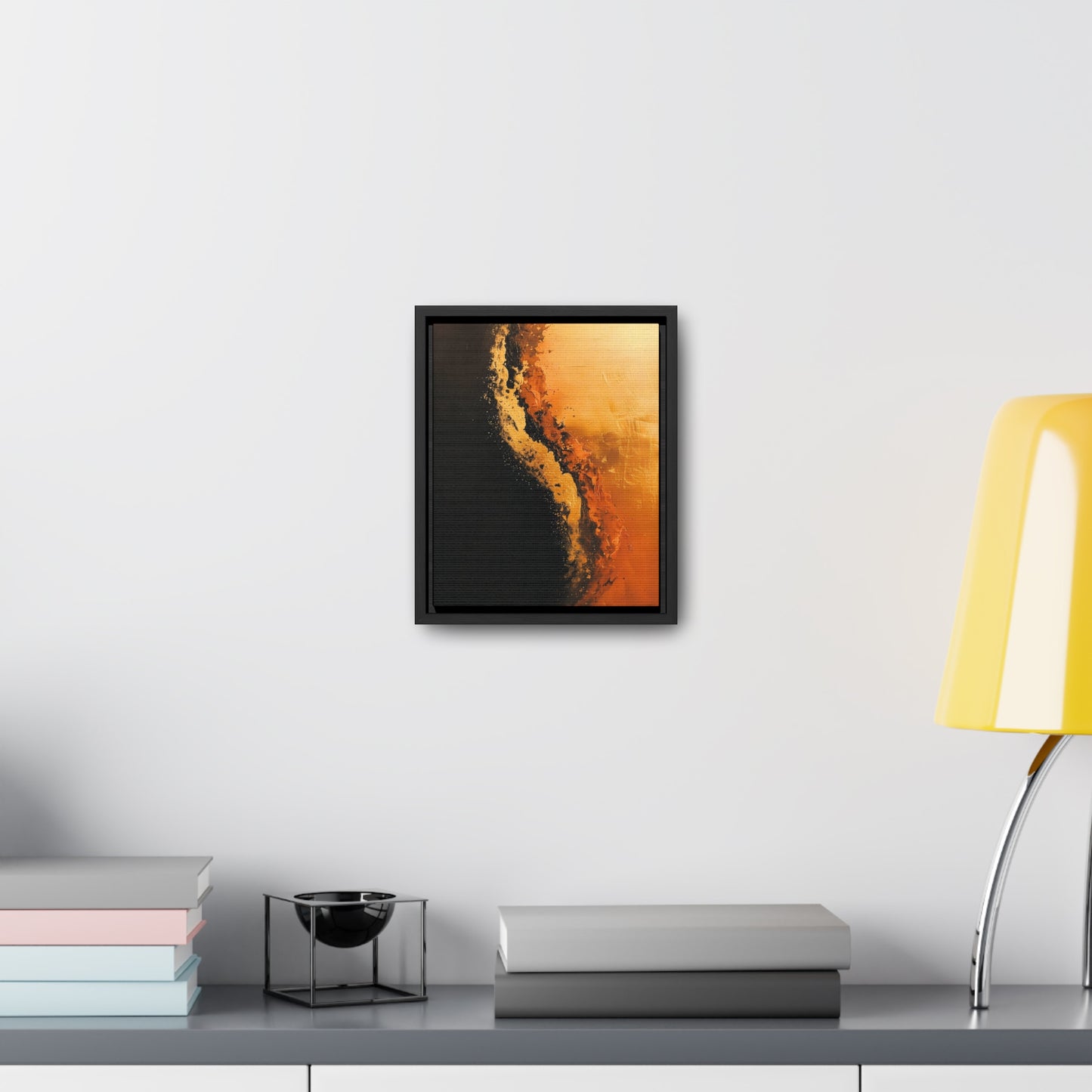 Yin Yang Shore - Framed Canvas Wall Art