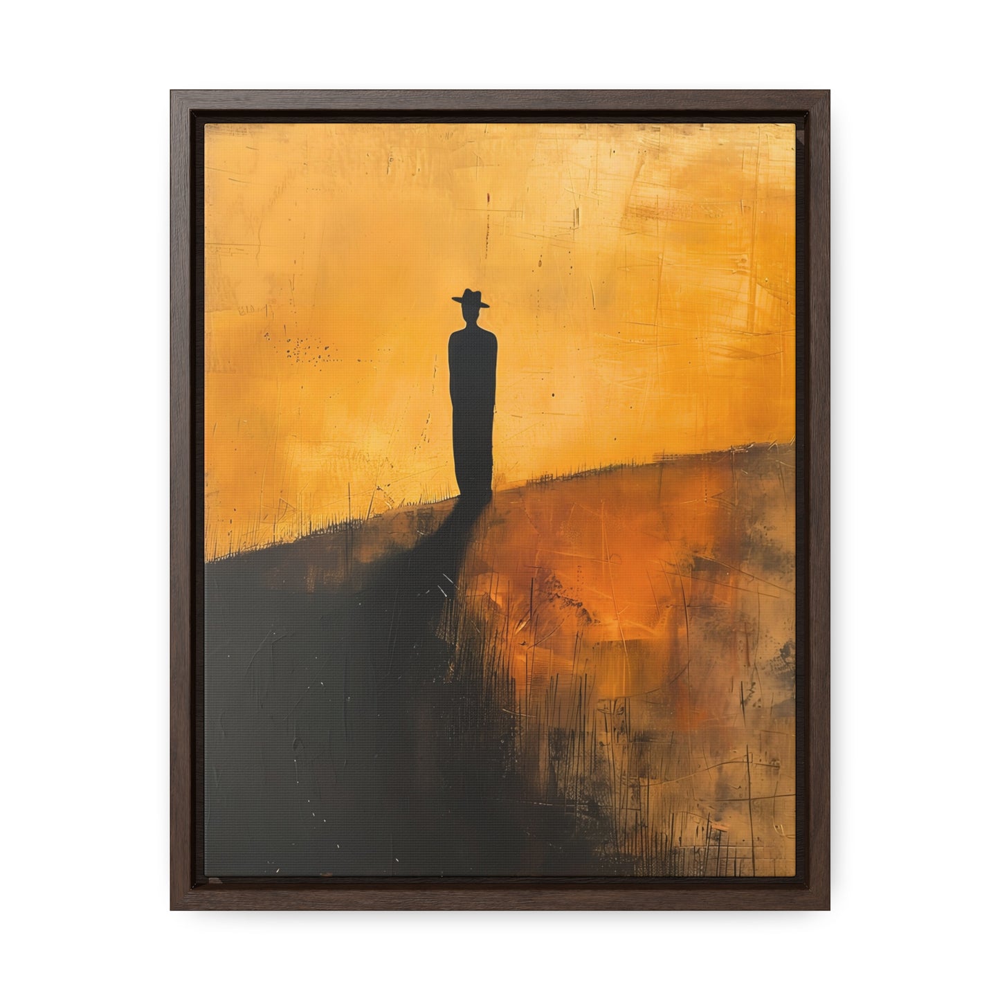 Alone, not Lonely - Framed Canvas Wall Art