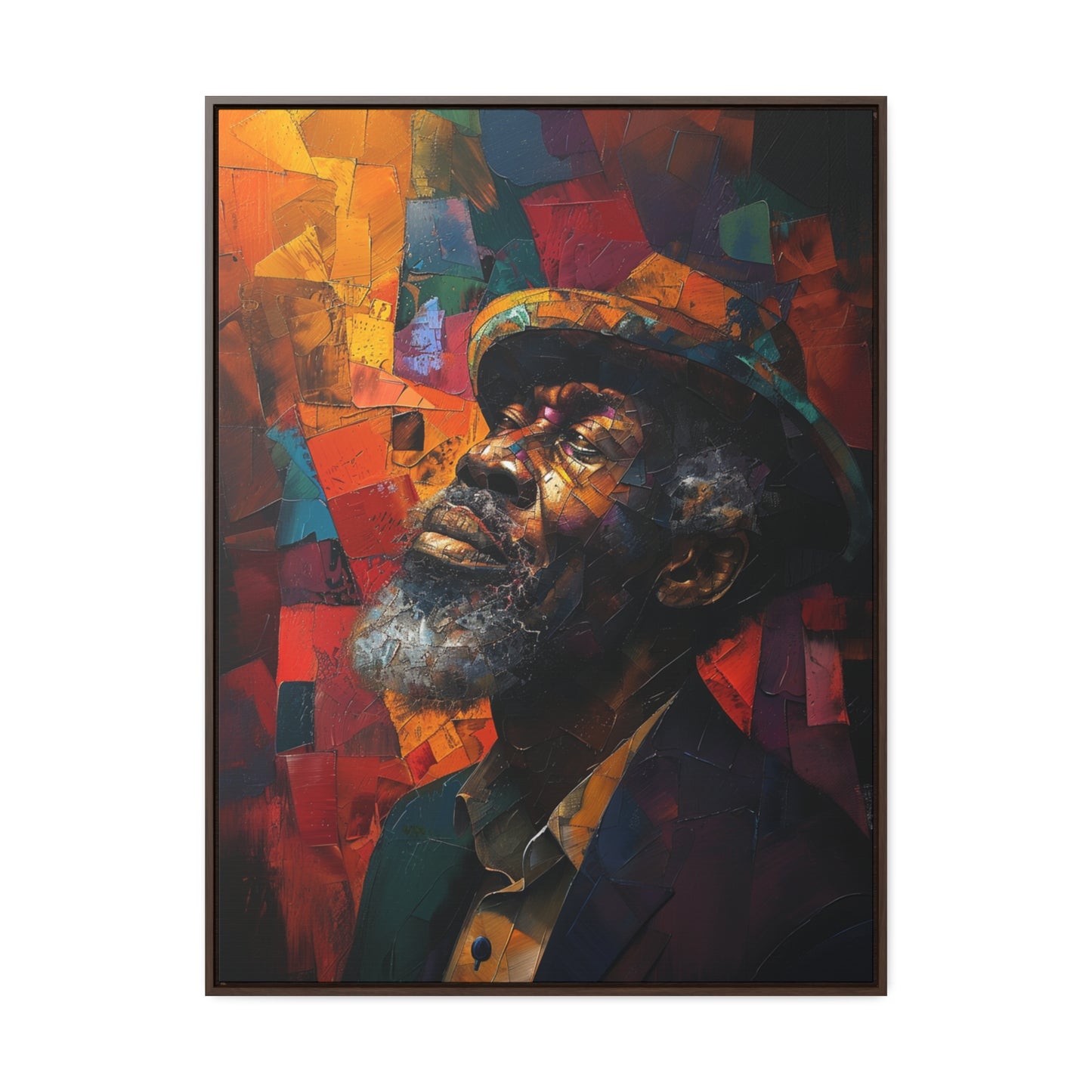 Gratitude's Whisper ተመስገን አምላኬ - Framed Canvas Wall Art