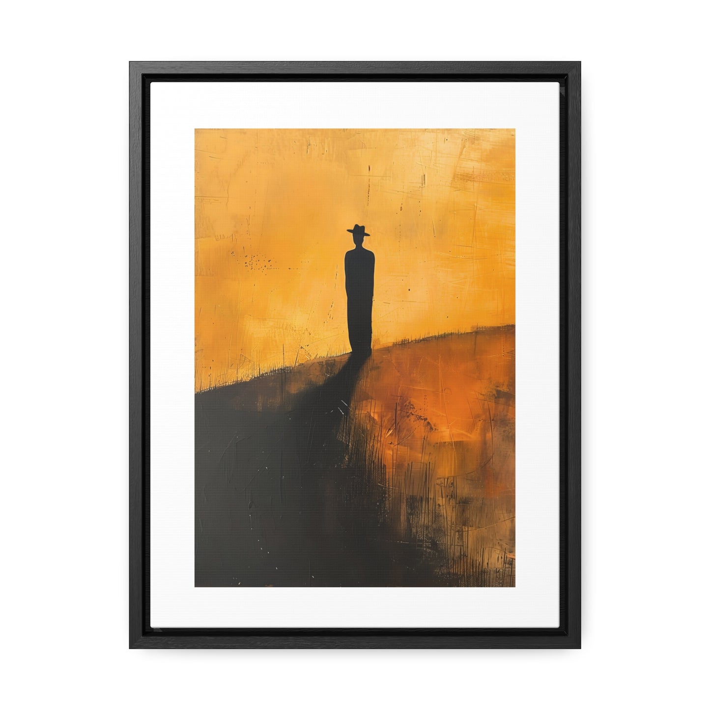 Alone, not Lonely - Framed Canvas Wall Art
