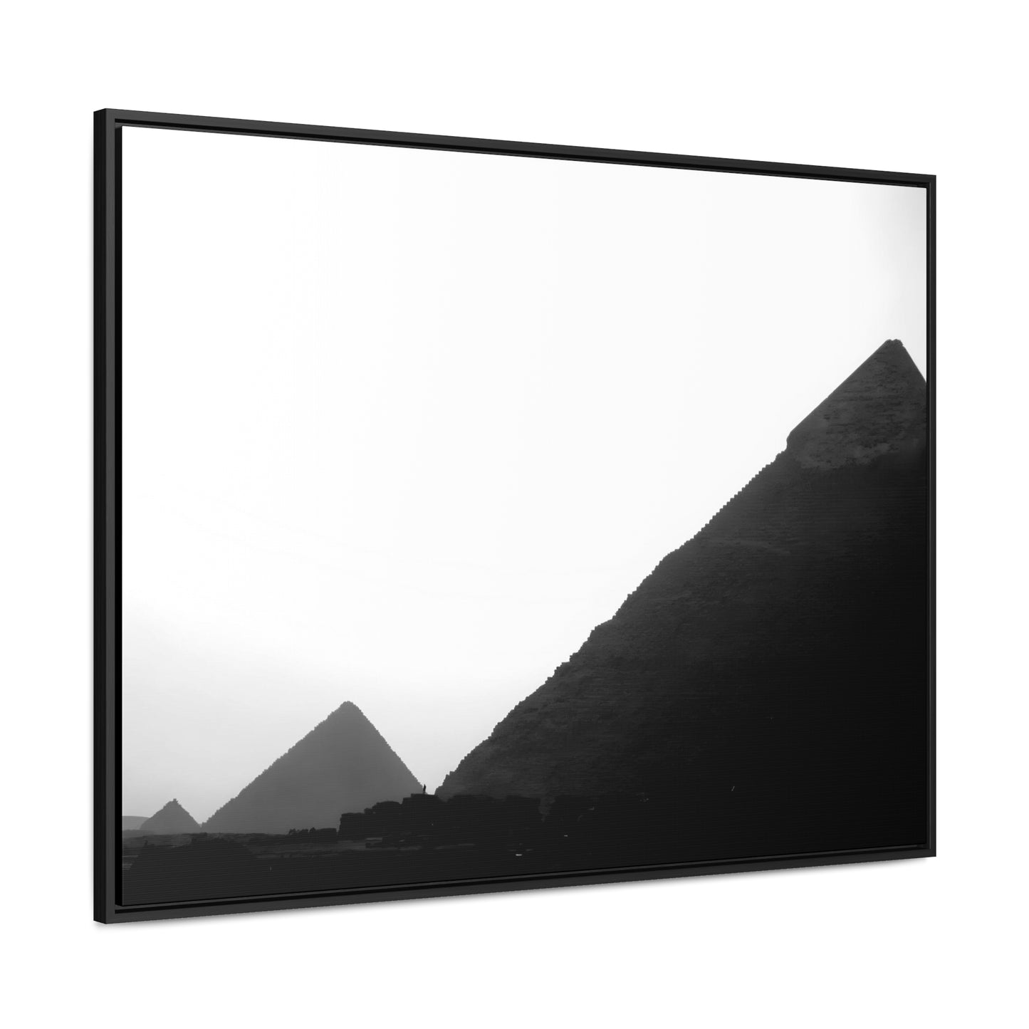 Timeless Echoes - Framed Canvas Photography b&w