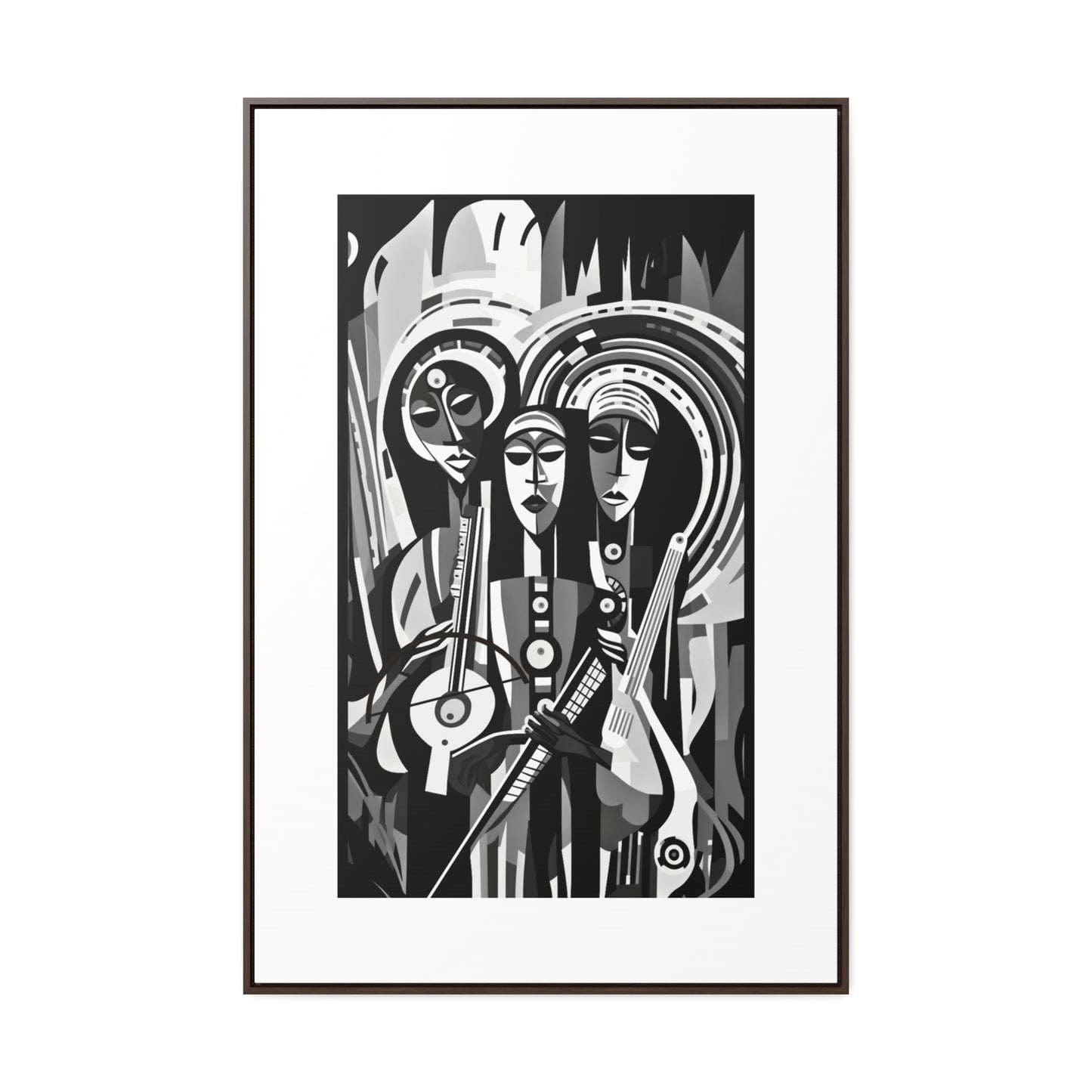 The Masinko Maestro - Framed Canvas b&w Wall Art