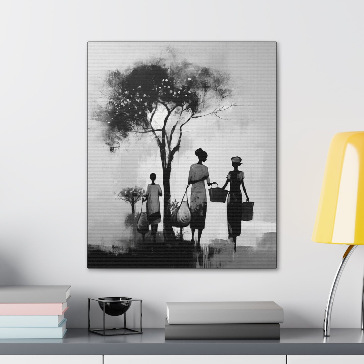 Baskets of Bond and Grace - Canvas b&w Wall Art