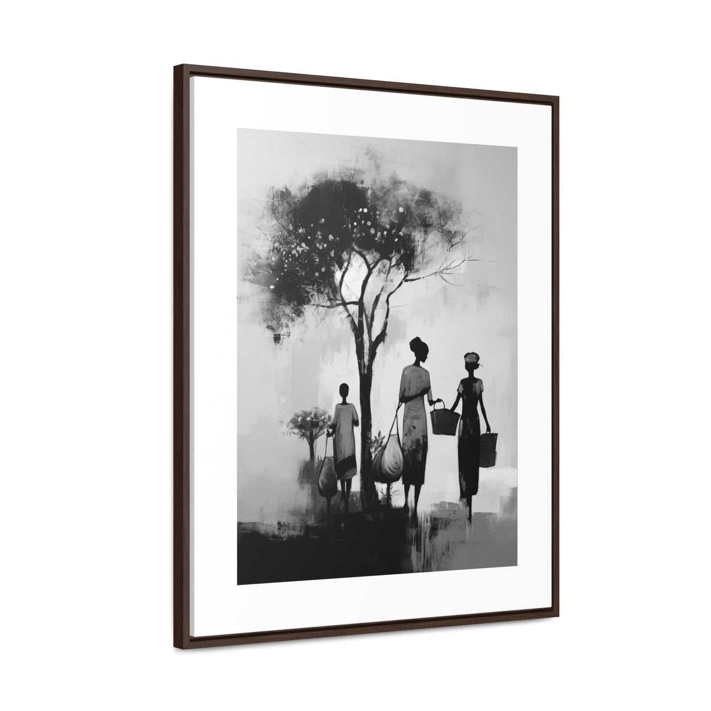 Baskets of Bond and Grace - Framed Canvas b&w Wall Art
