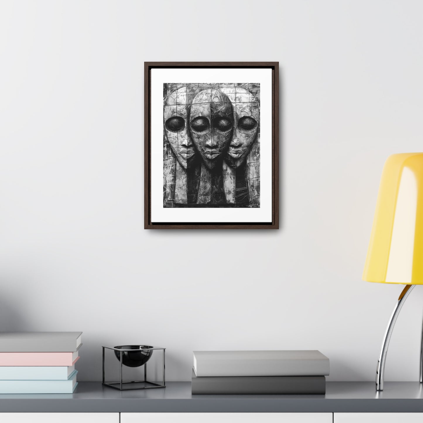 Got your back - Framed Canvas b&w Wall Art