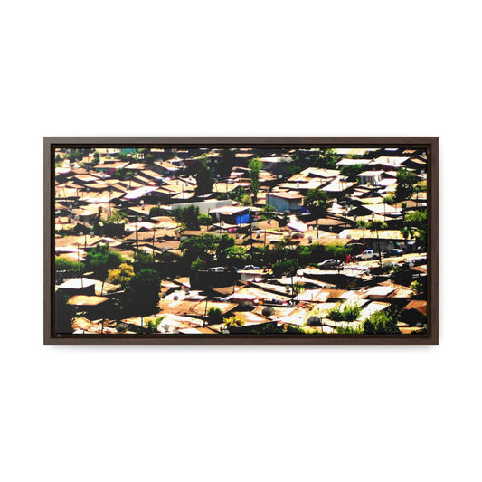 The Hood: a Mercato Mosaic - Framed Canvas Photography