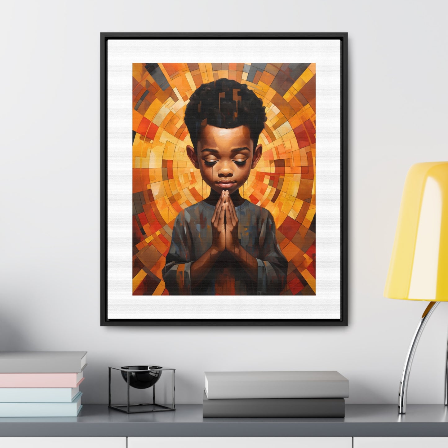 Radiance of Grace - Framed Canvas Wall Art