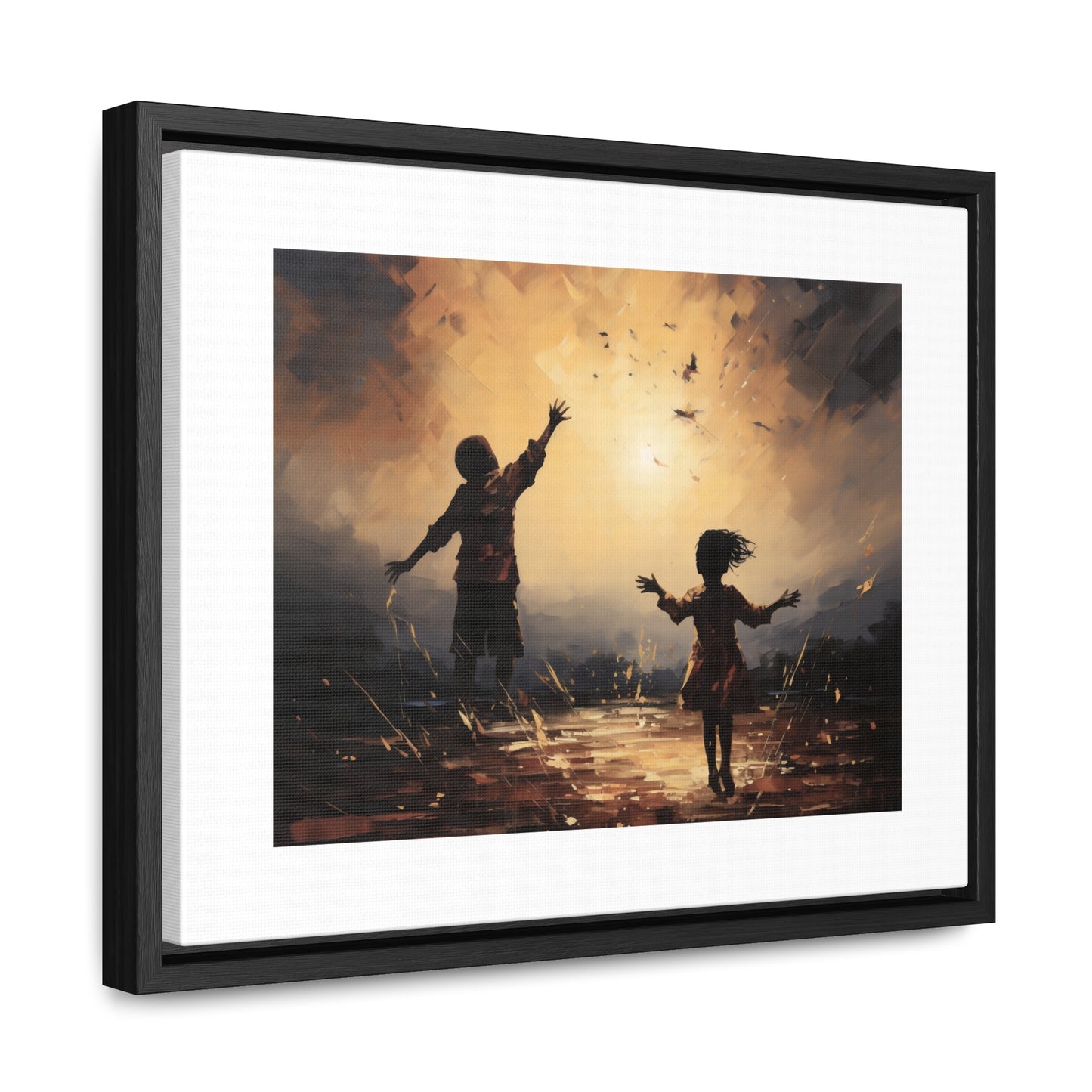 Playing with Light - Framed Canvas Wall Art