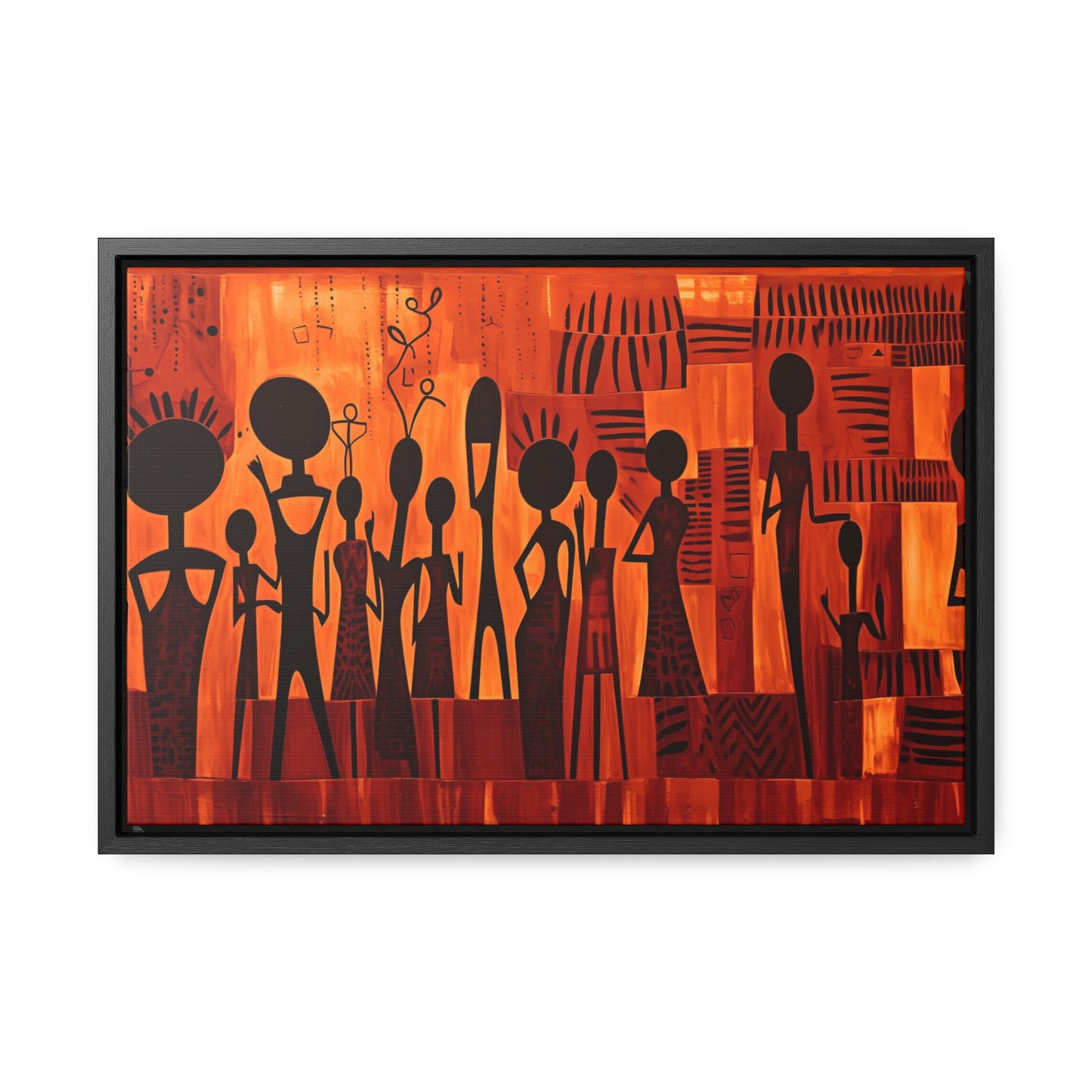 Harmony Unveiled - Framed Canvas Wall Art