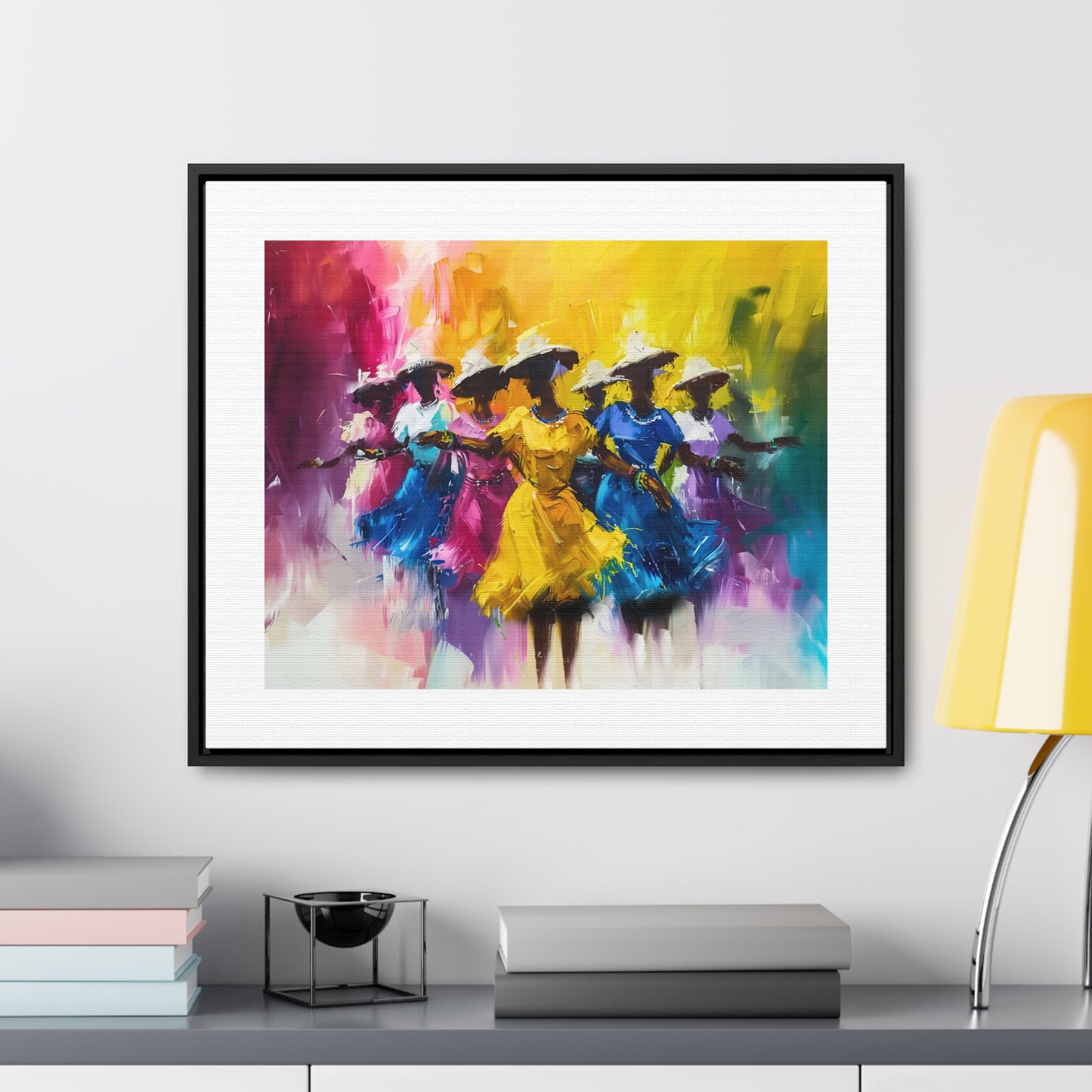 Rhythms of Joy - Framed Canvas Wall Art