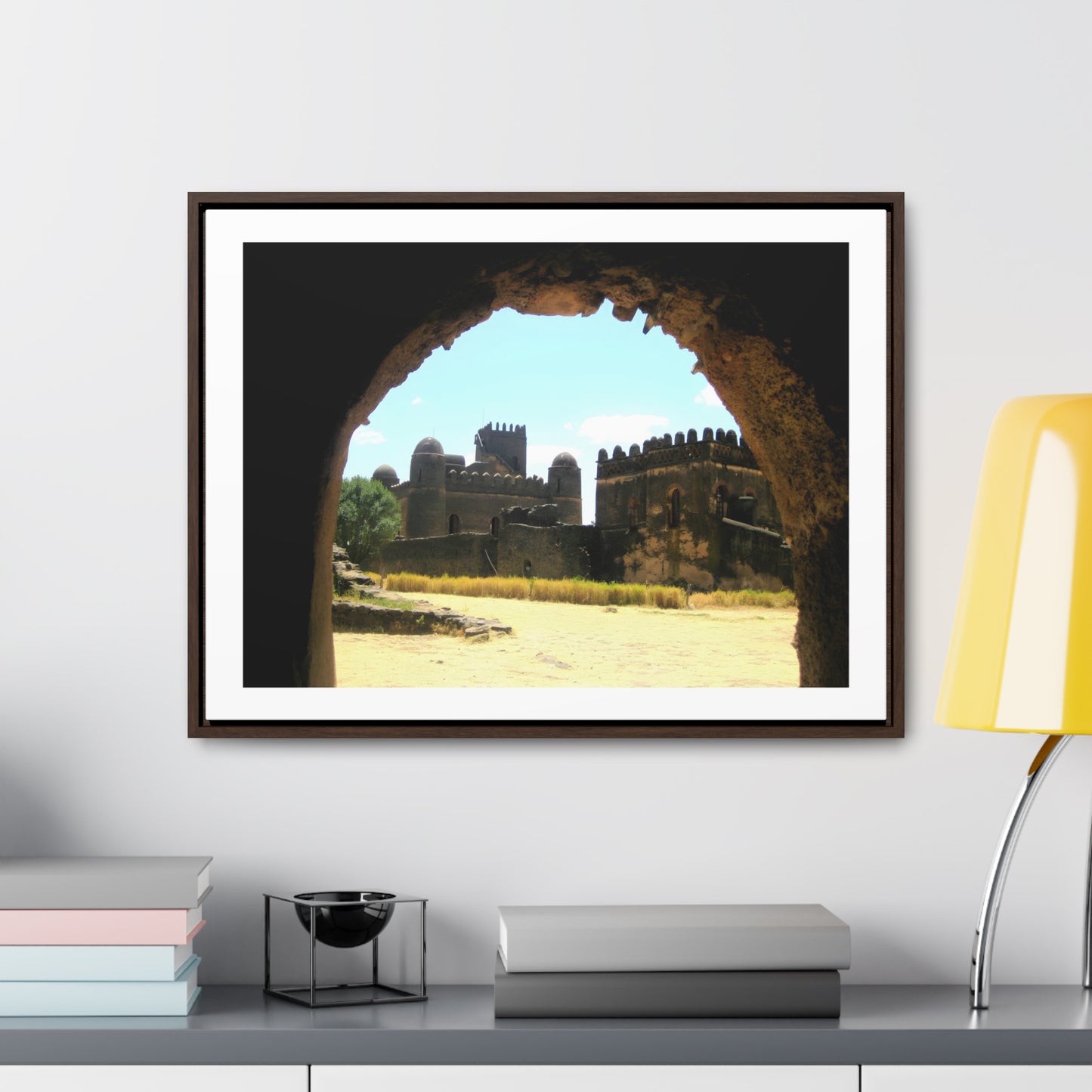 Through the Lion's Jaws - Framed Canvas Photography