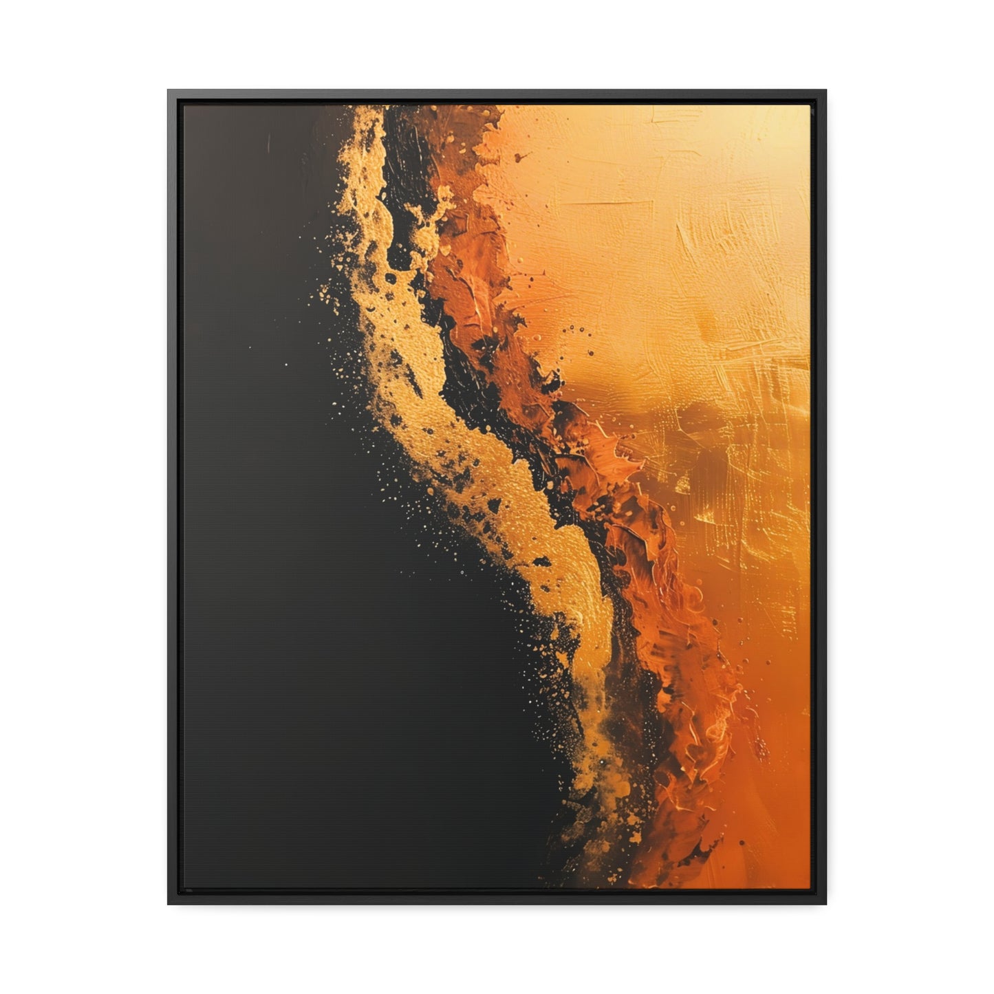 Yin Yang Shore - Framed Canvas Wall Art