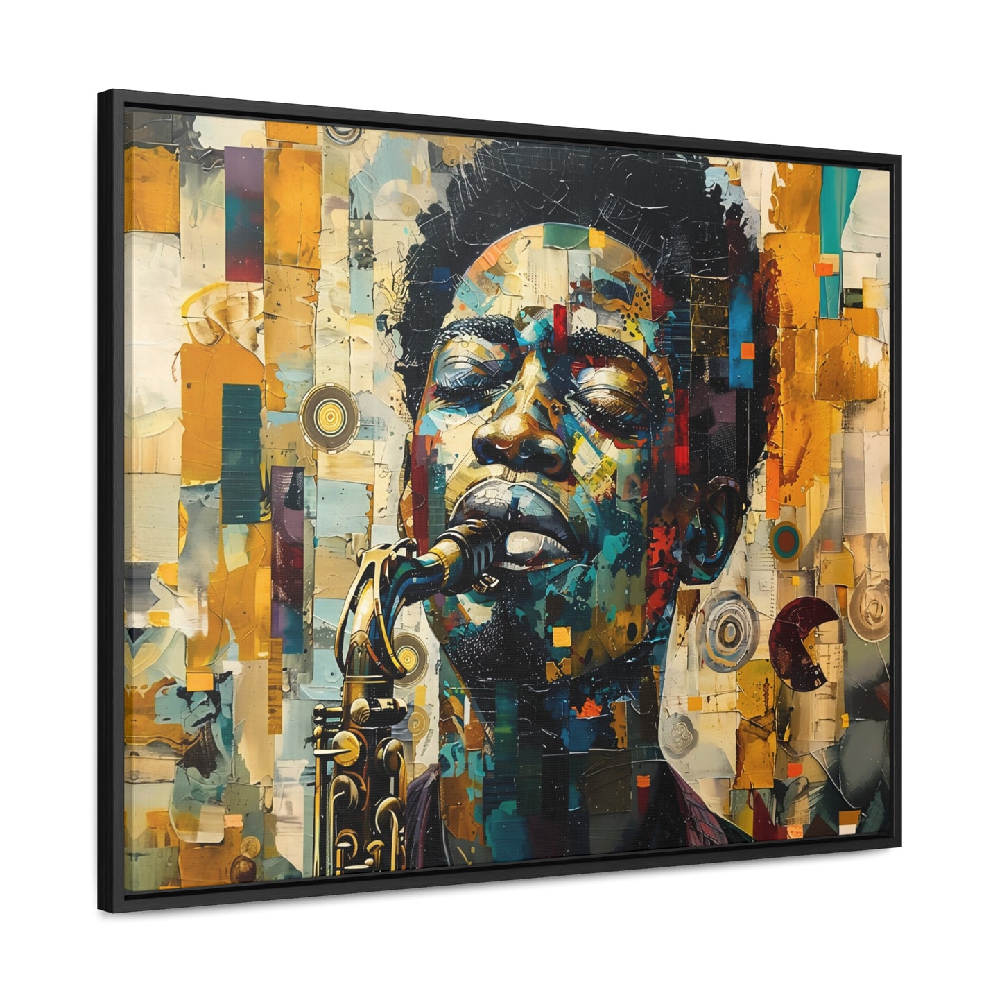 Soul of the Sax - Framed Canvas Wall Art