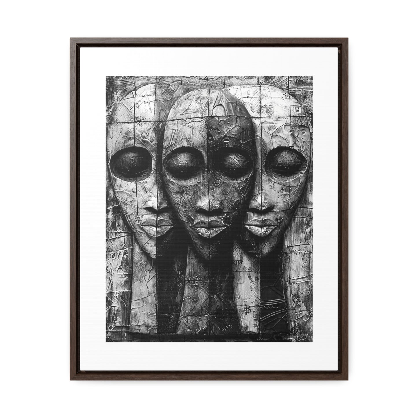 Got your back - Framed Canvas b&w Wall Art