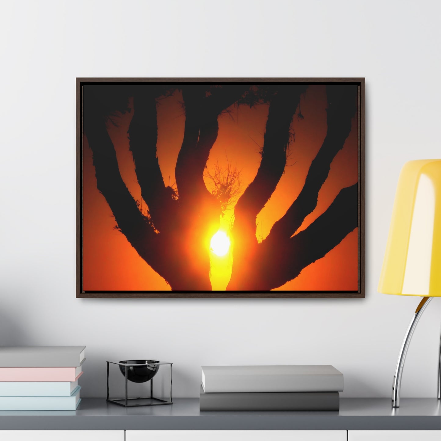 De-Light in the Heart of the Soul - Framed Canvas Photography