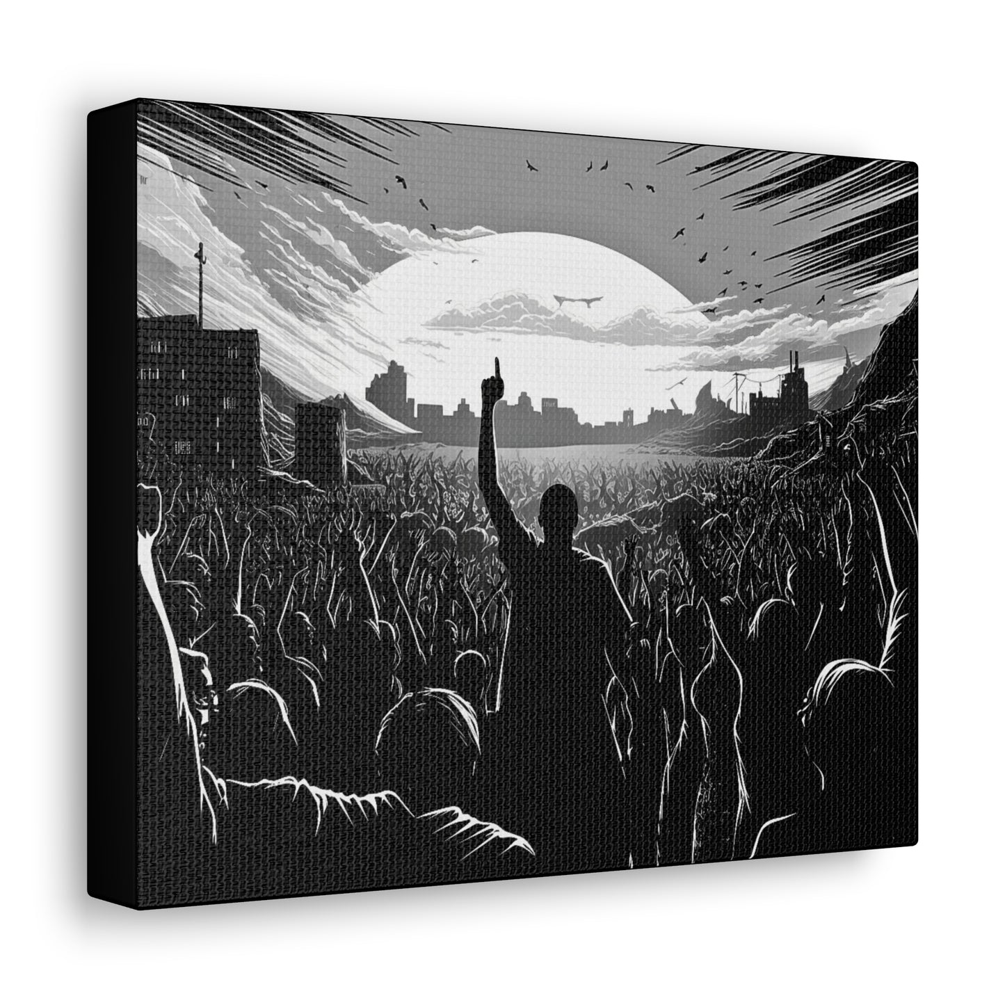 One! - Canvas b&w Wall Art
