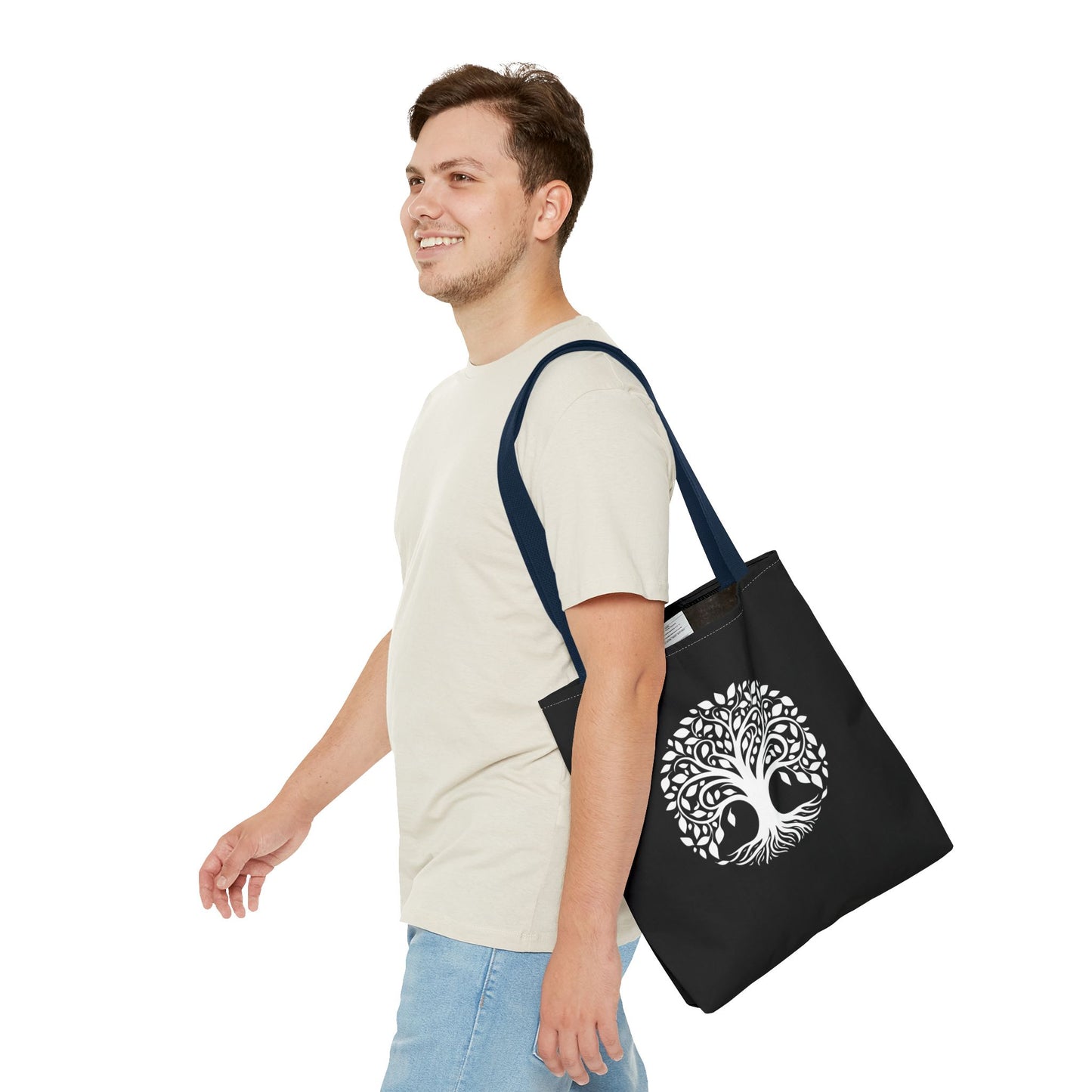 Tree of Life & Mandala Heartware Symbols Tote Bag