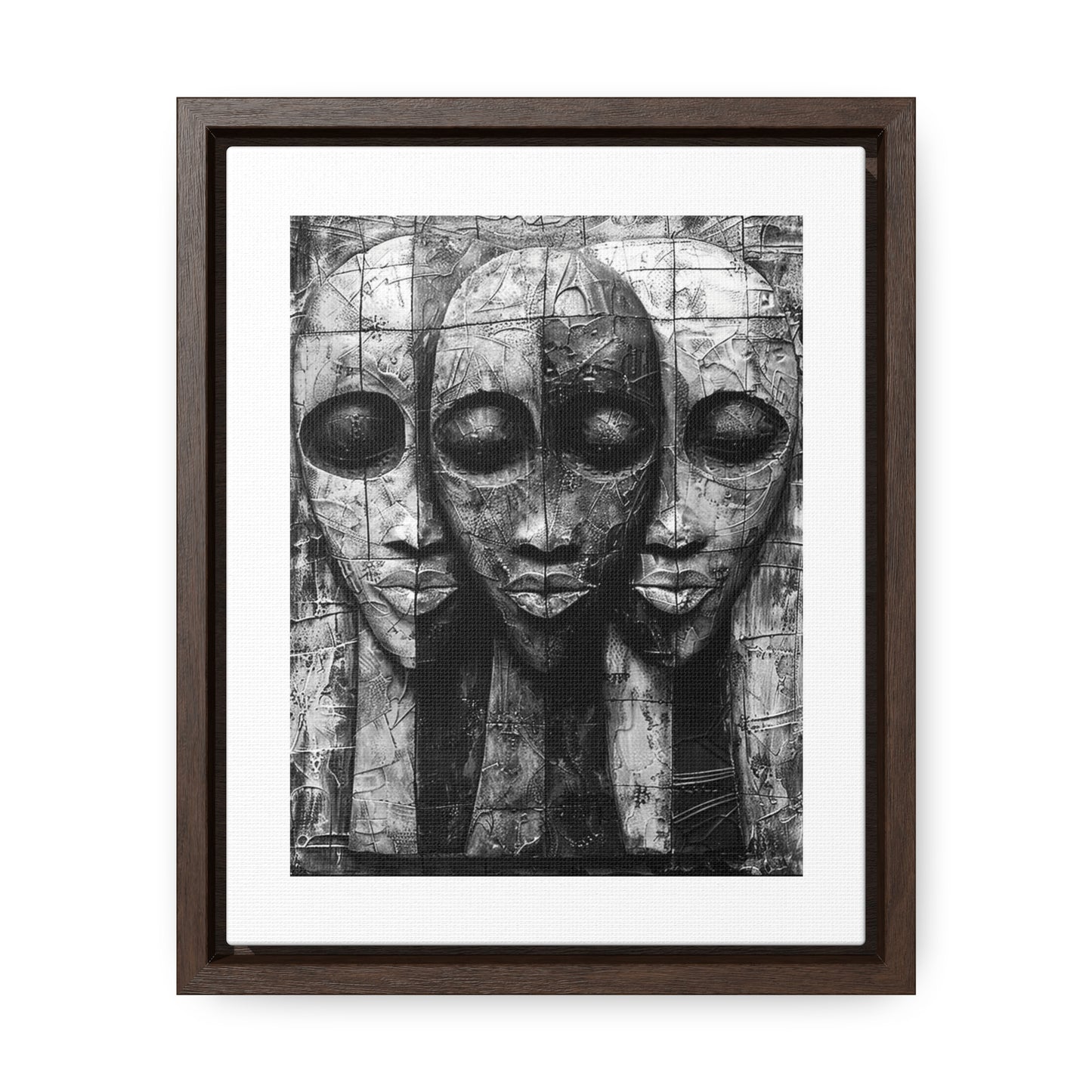 Got your back - Framed Canvas b&w Wall Art