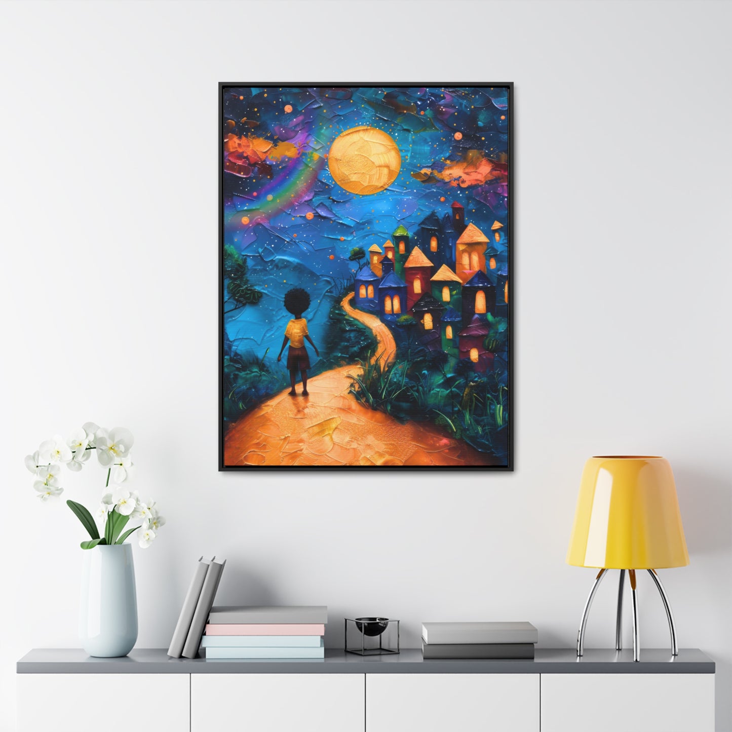 Path to Abundance II - Framed Canvas Wall Art