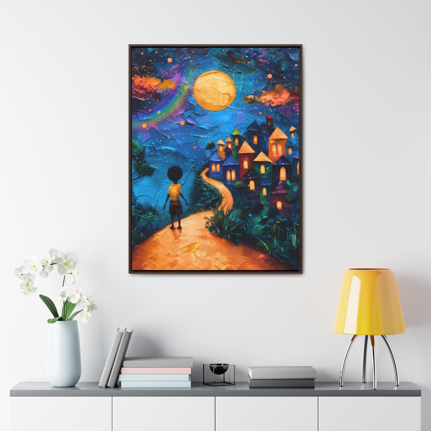 Path to Abundance II - Framed Canvas Wall Art