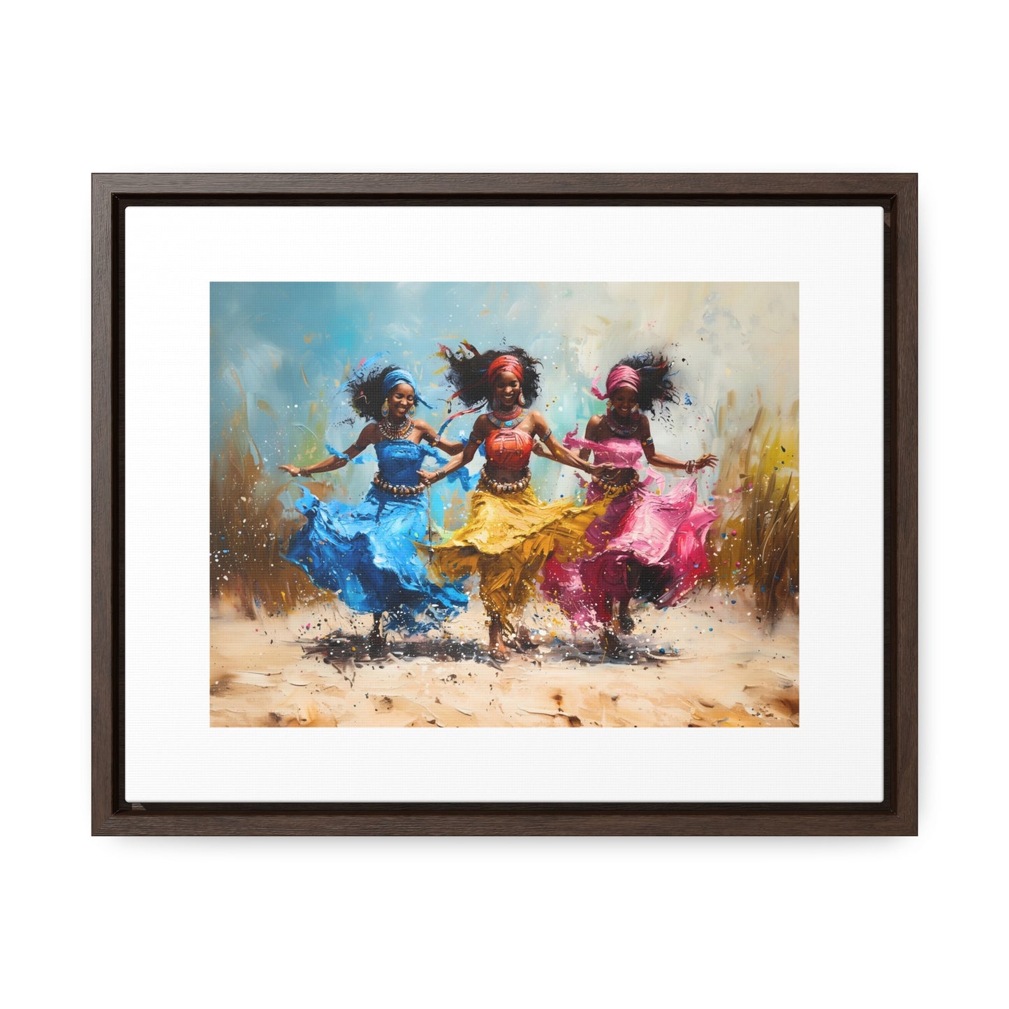 Windswept Rhythm - Framed Canvas Wall Art