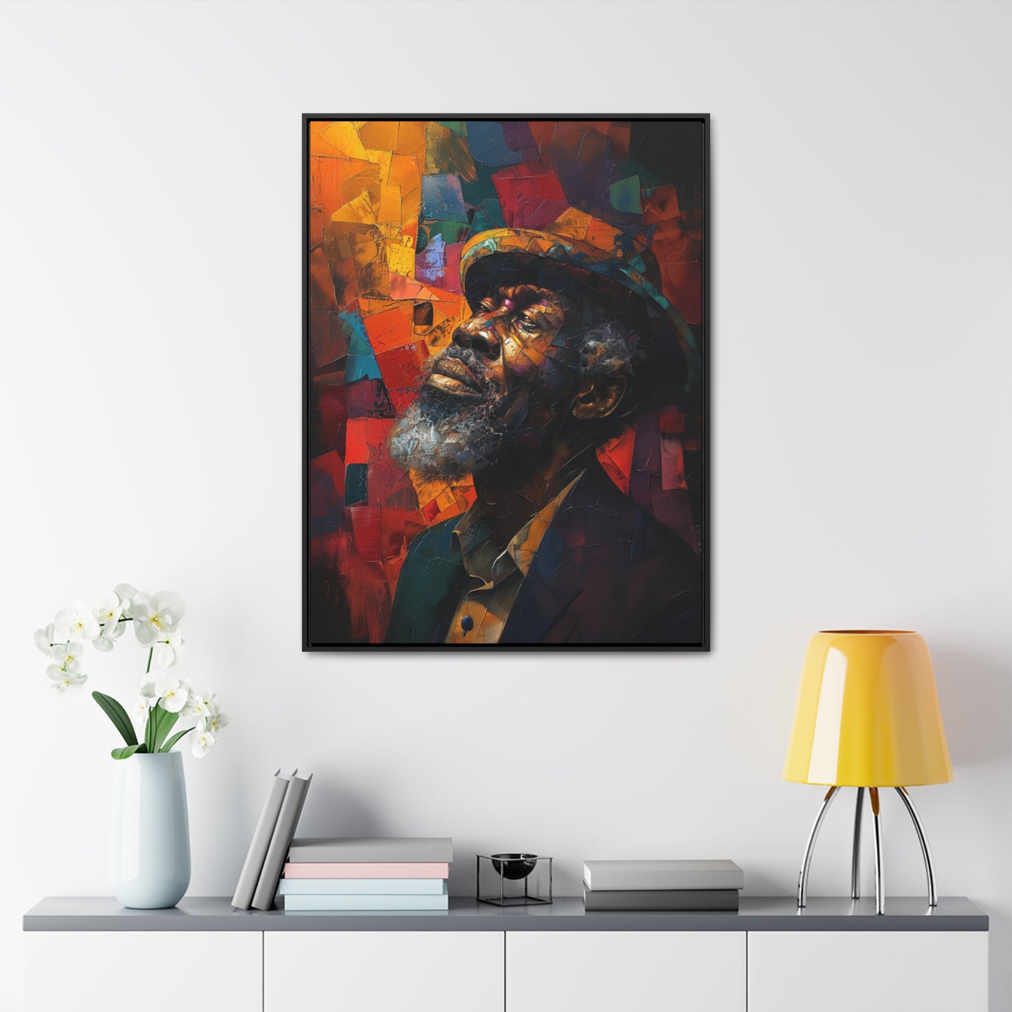 Gratitude's Whisper ተመስገን አምላኬ - Framed Canvas Wall Art