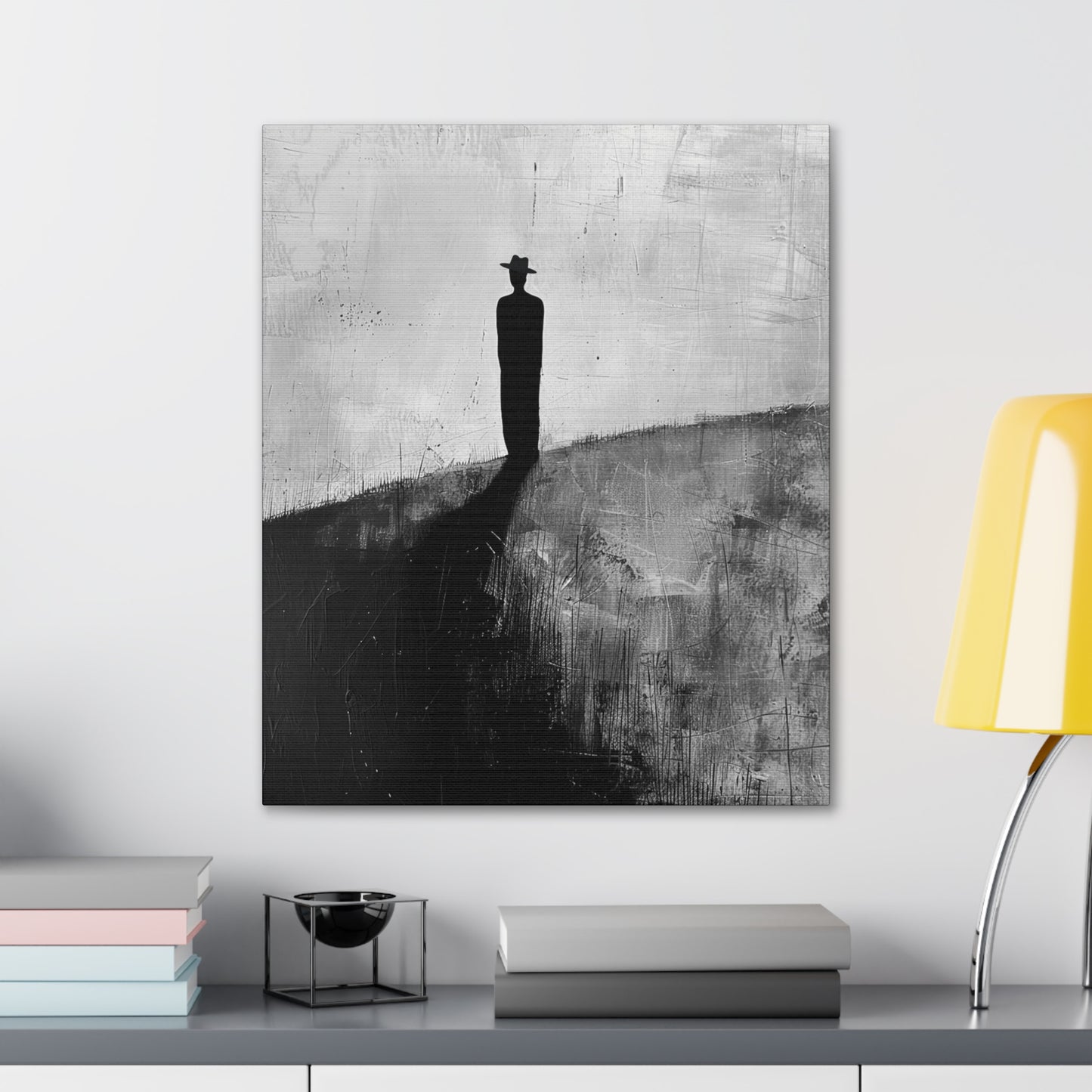 Alone, not Lonely - Canvas b&w Wall Art