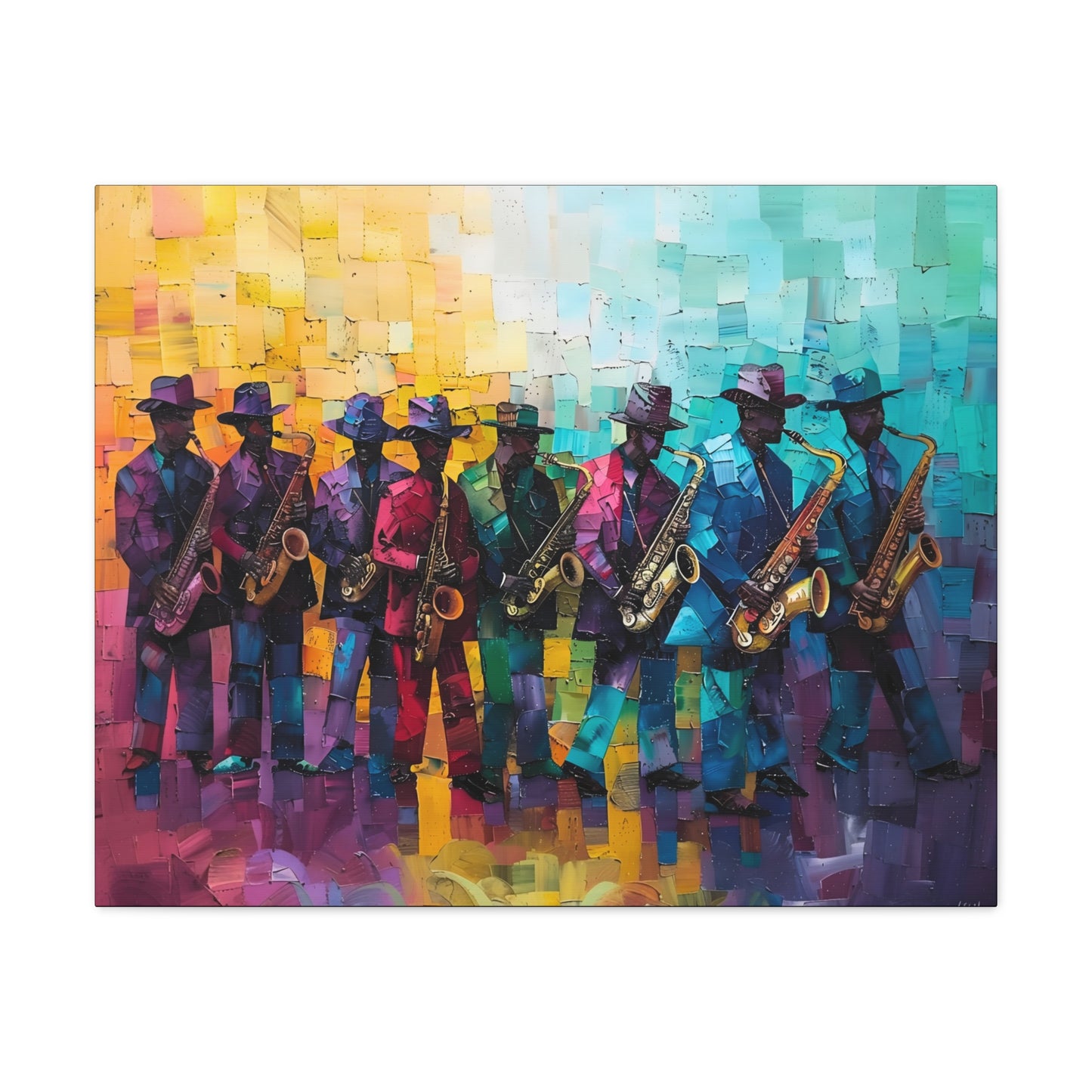 Sax Clan Harmony - Canvas Wall Art