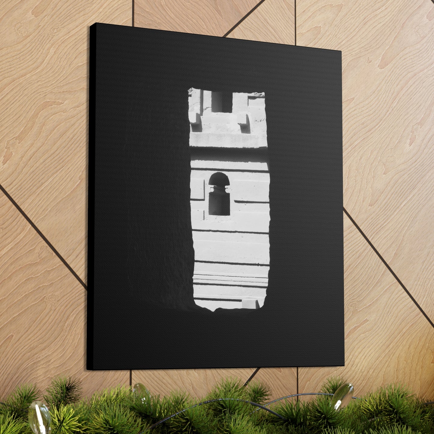 Sacred Portal - Canvas Photography b&w
