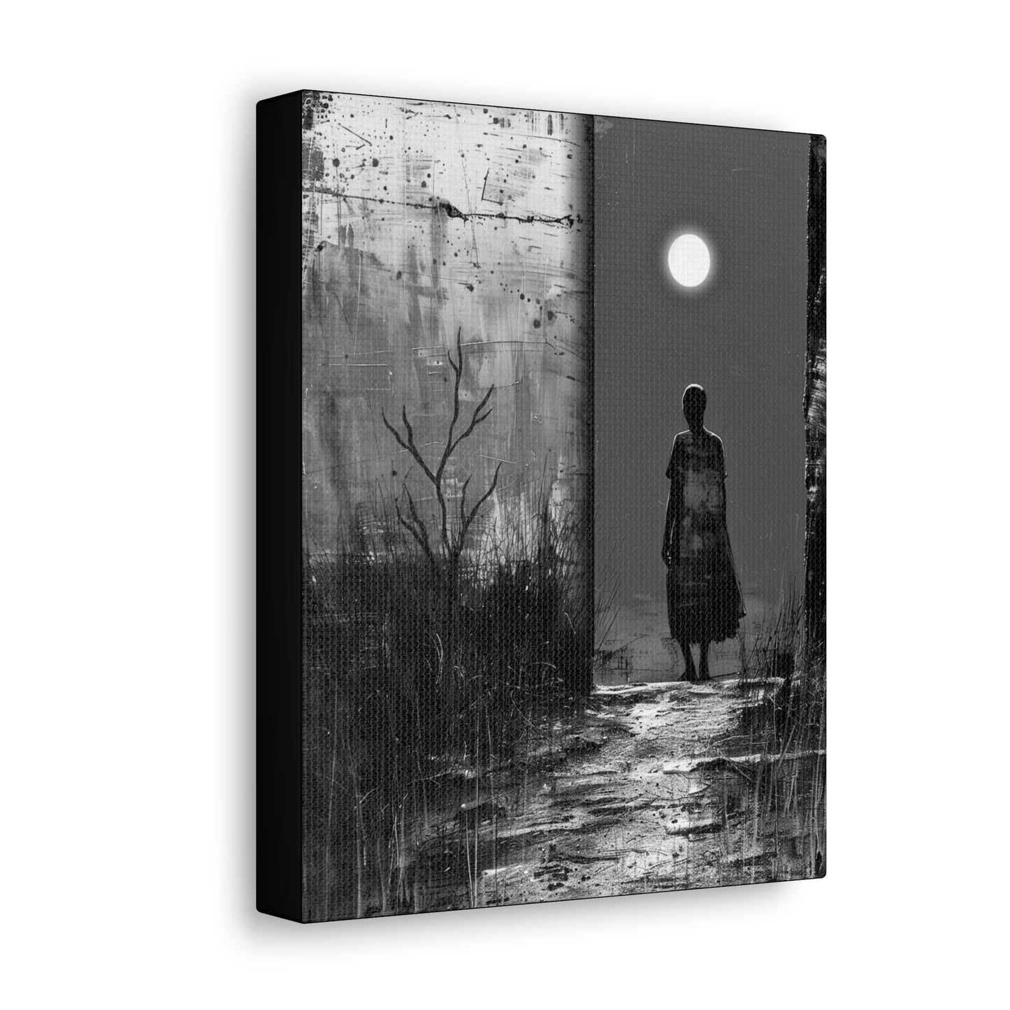 Turned the Corner - Canvas b&w Wall Art