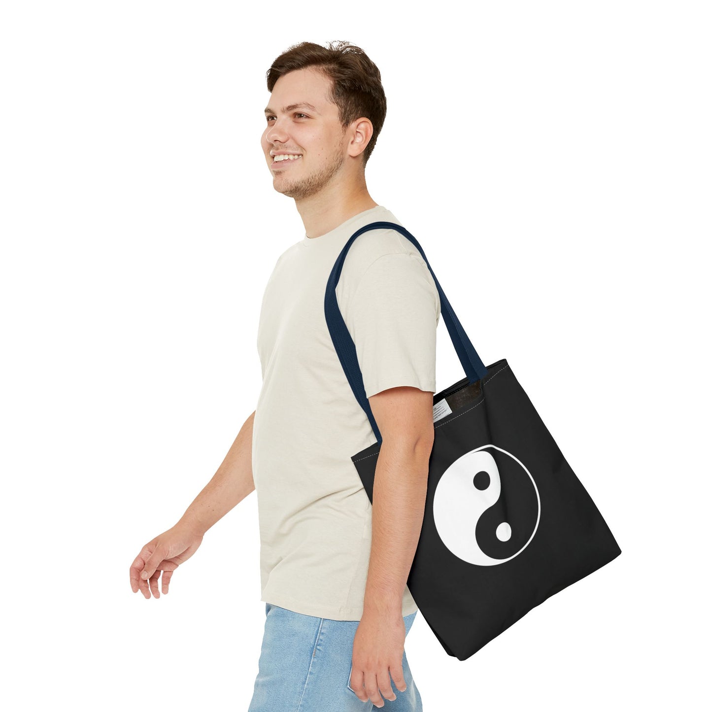Sankofa & Yin Yang Heartware Symbols Tote Bag
