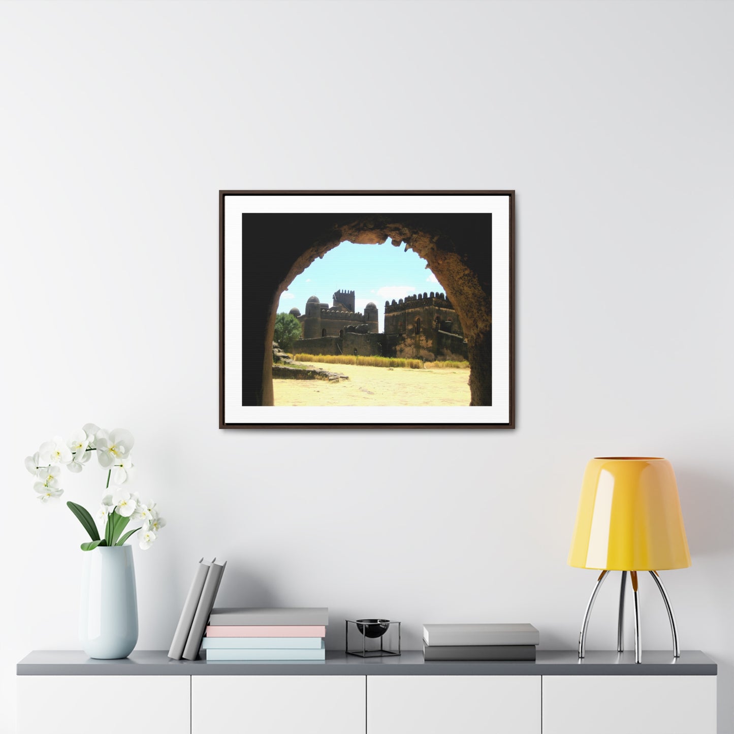Through the Lion's Jaws - Framed Canvas Photography