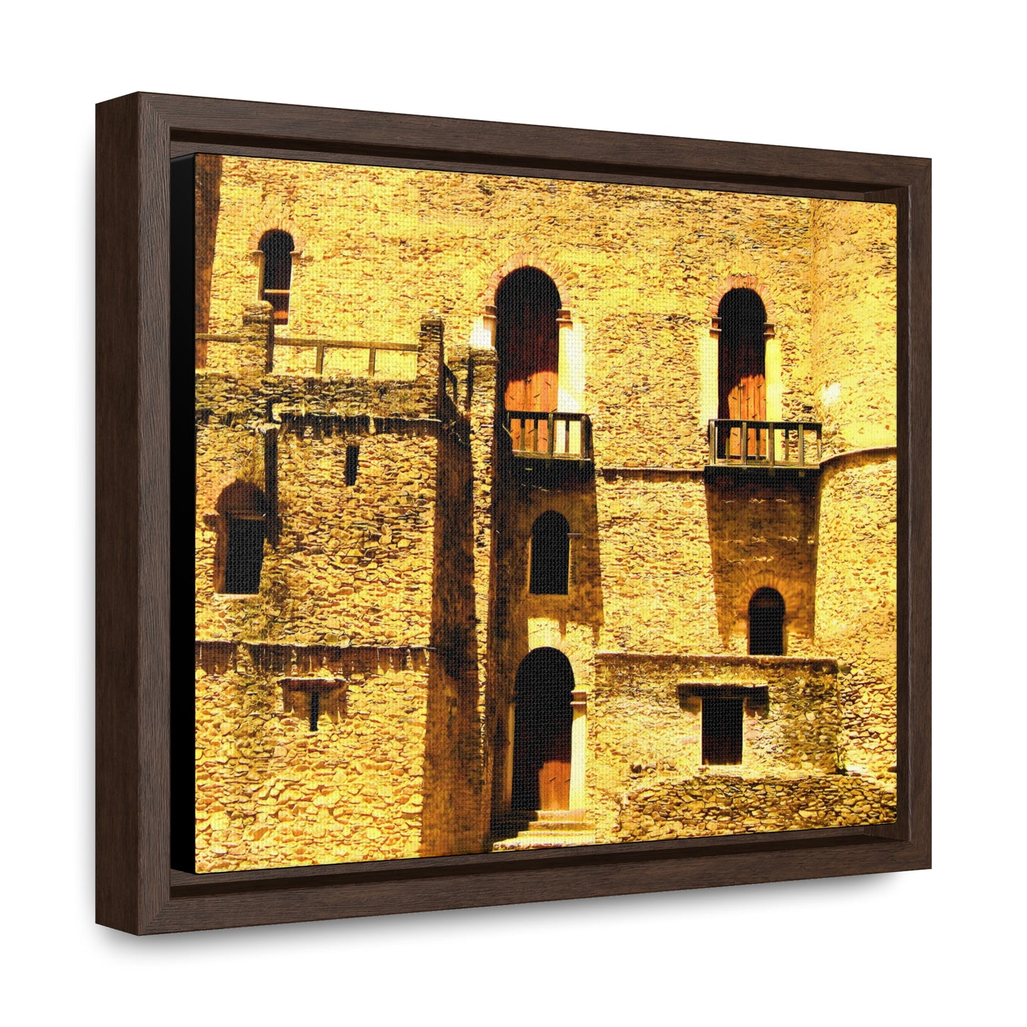 Whispers in Stone - Framed Canvas Photography