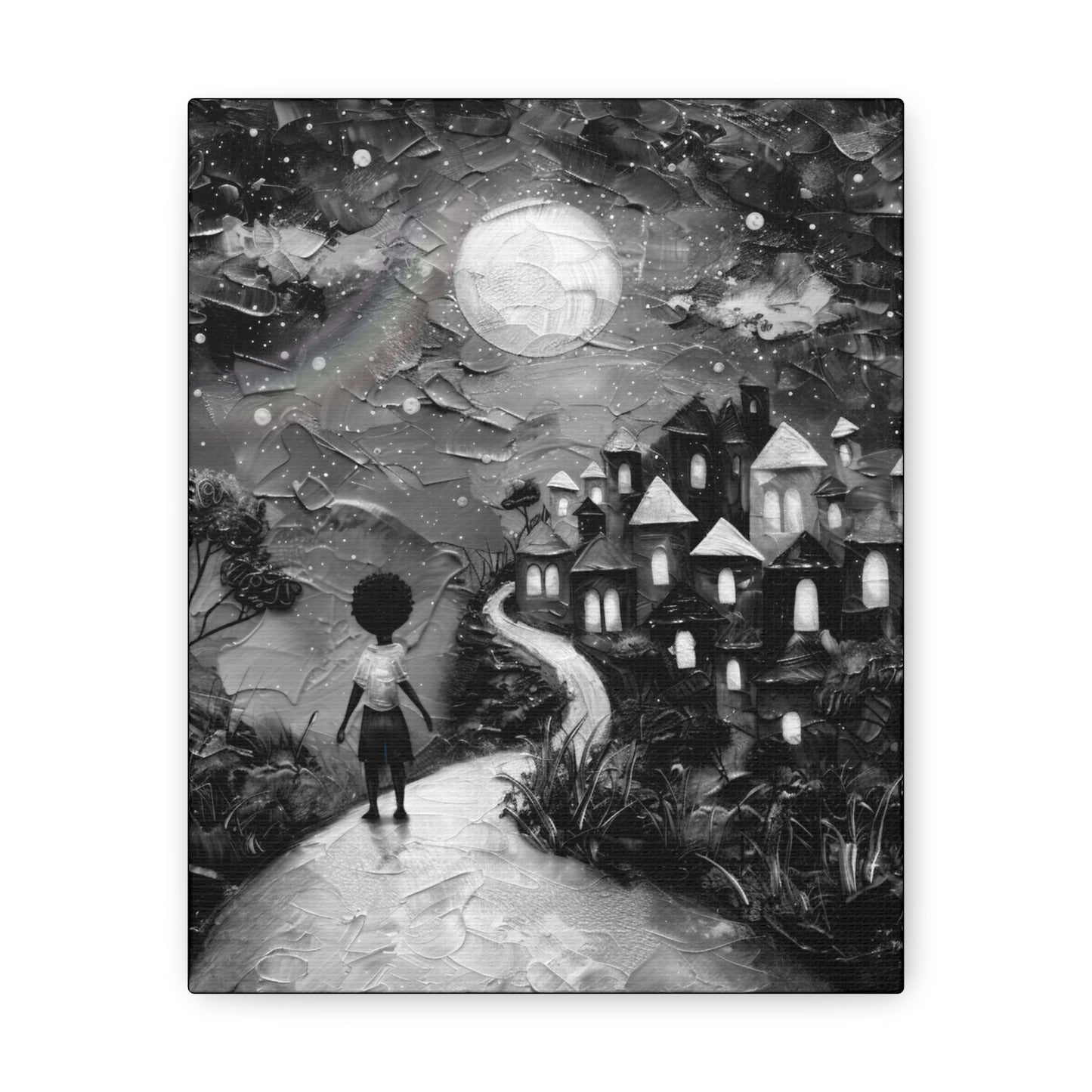 Path to Abundance II - Canvas b&w Wall Art