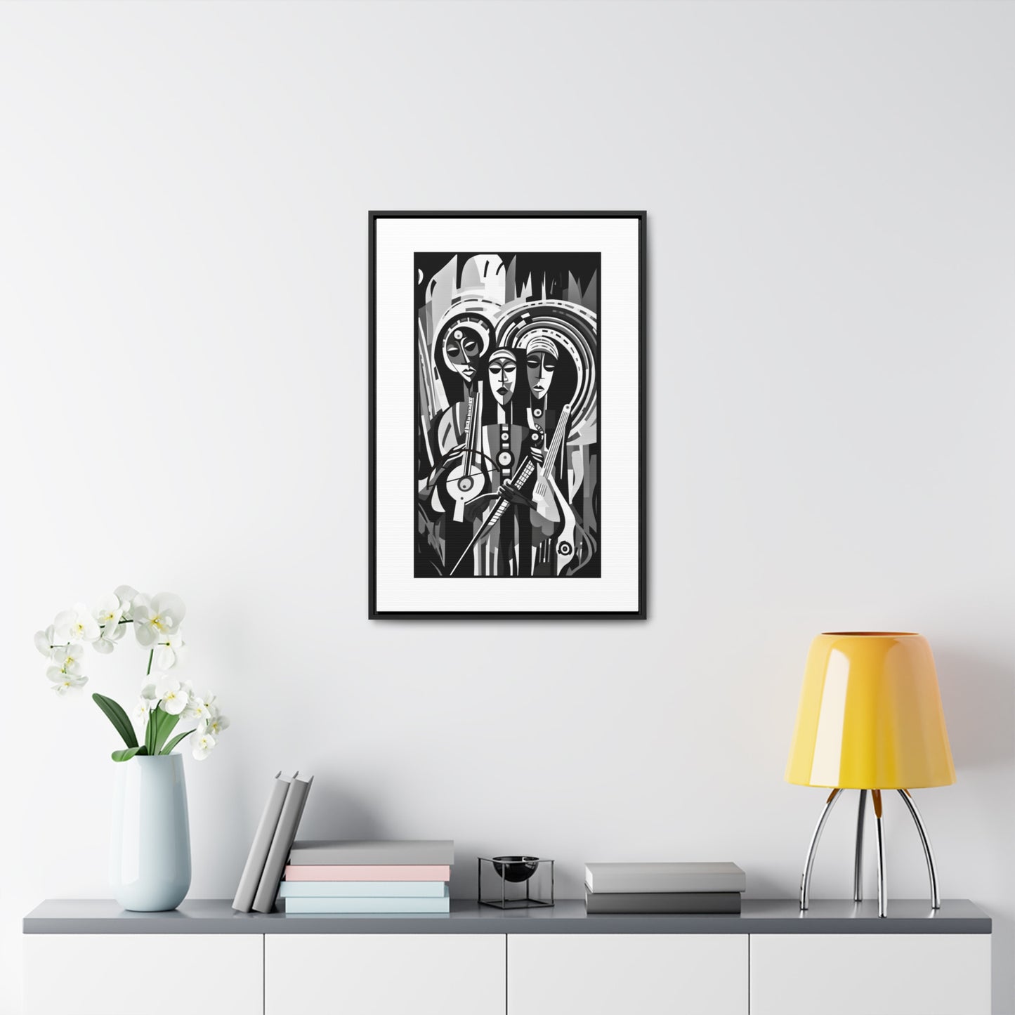 The Masinko Maestro - Framed Canvas b&w Wall Art