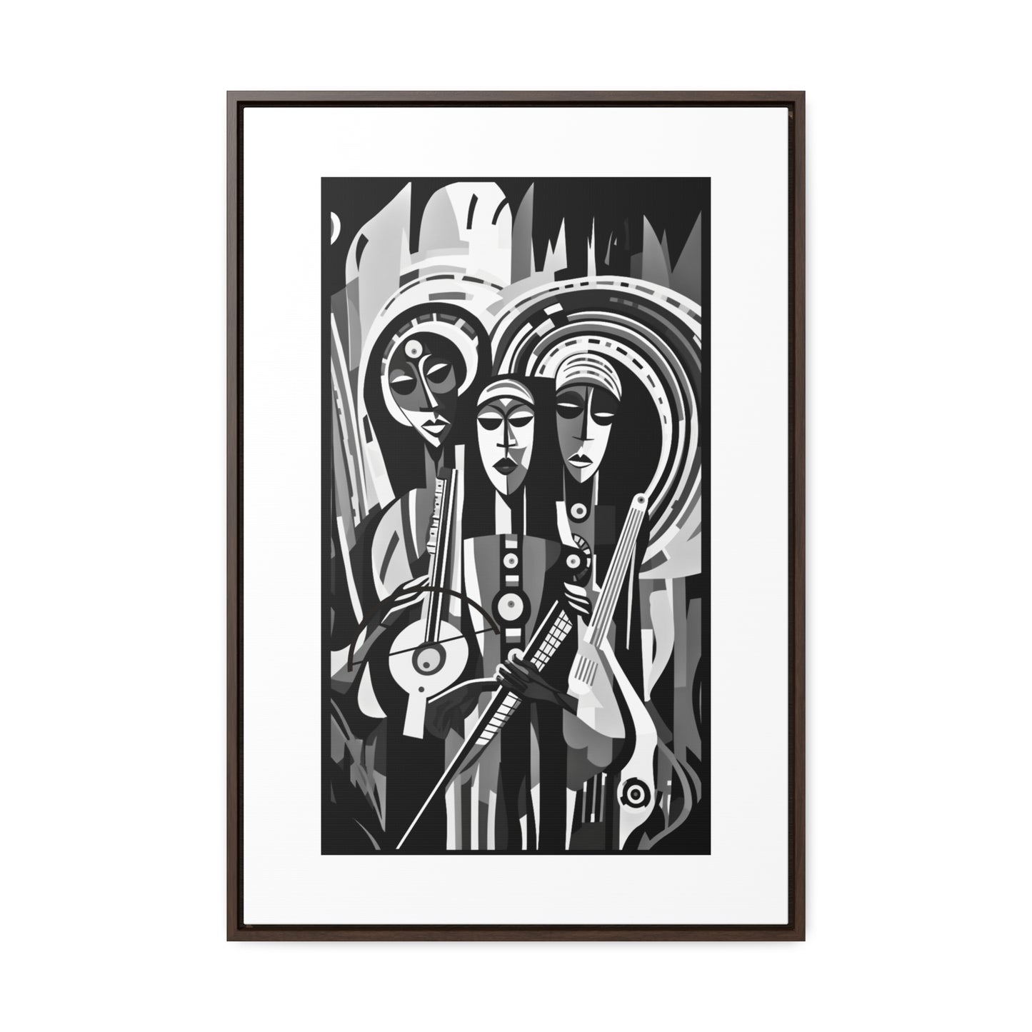 The Masinko Maestro - Framed Canvas b&w Wall Art