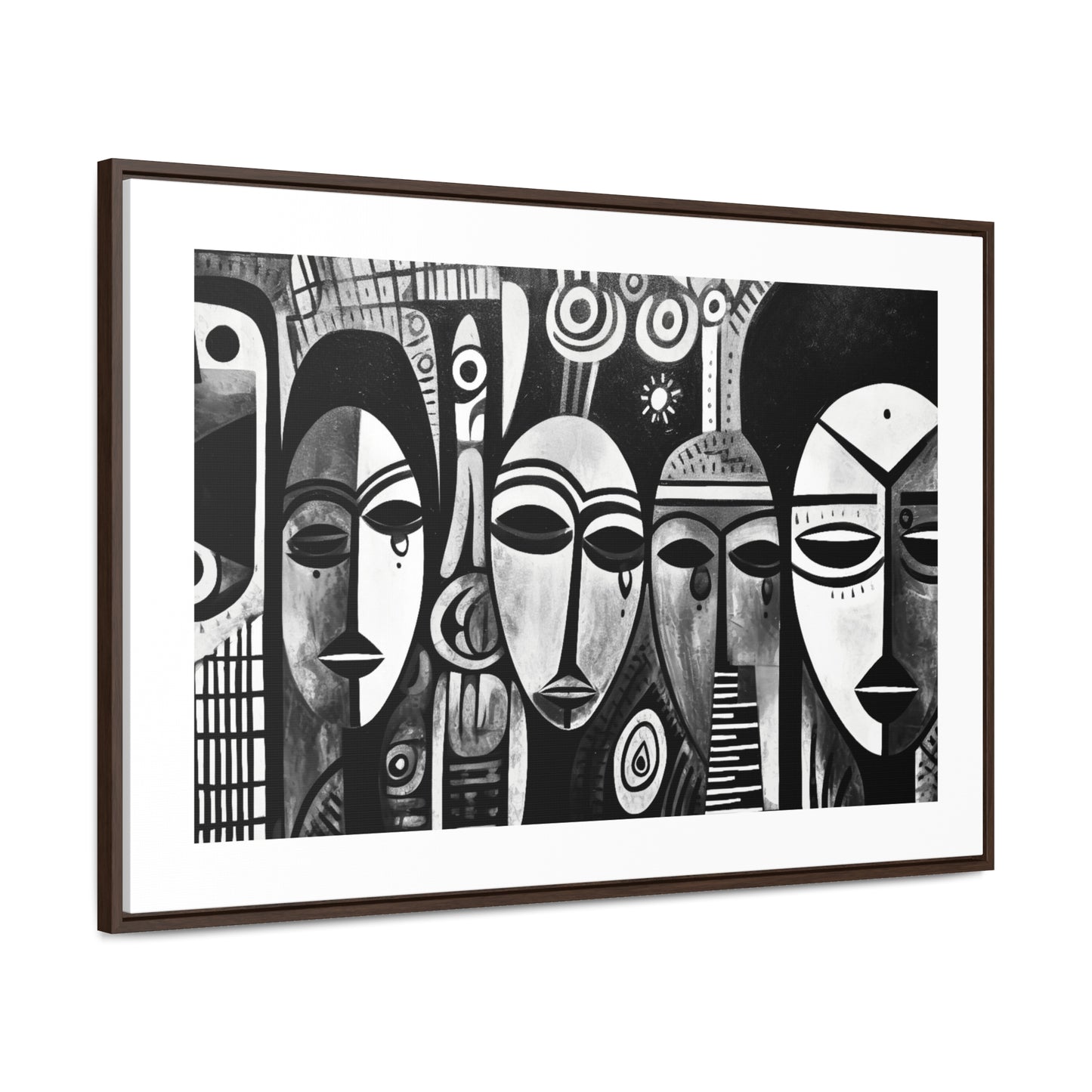 Journeys Anew - Framed Canvas b&w Wall Art