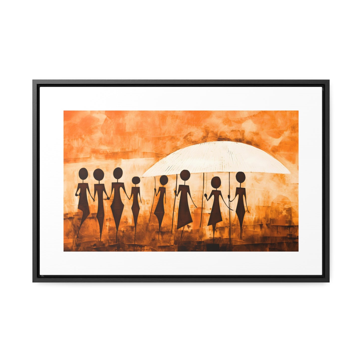 ስንቅ's Divine Design - Framed Canvas Wall Art