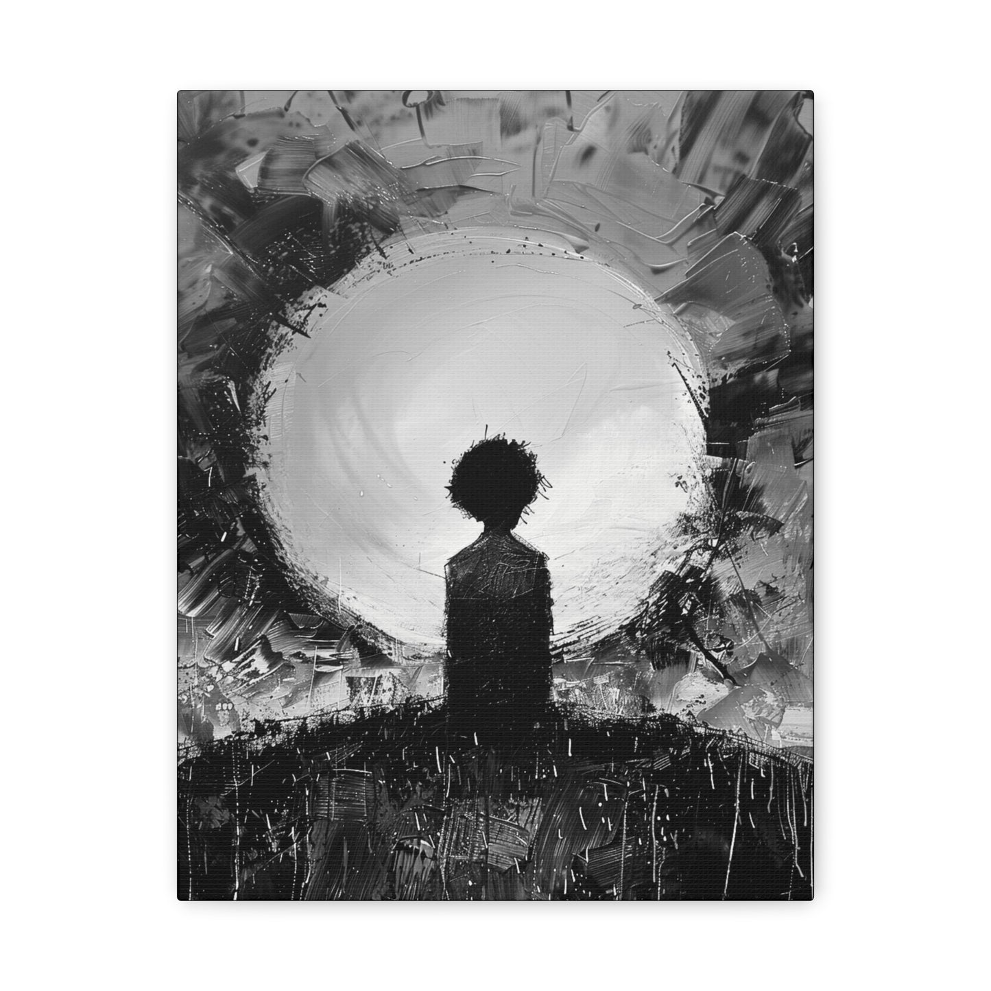 A Dawn of Promise - Canvas b&w Wall Art