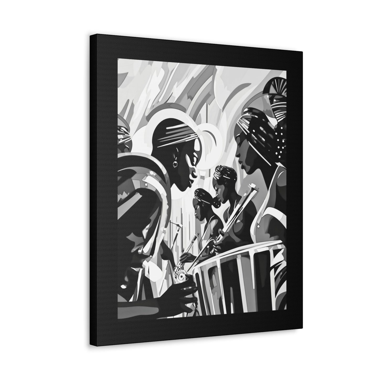 Street Pulse - Canvas b&w Wall Art